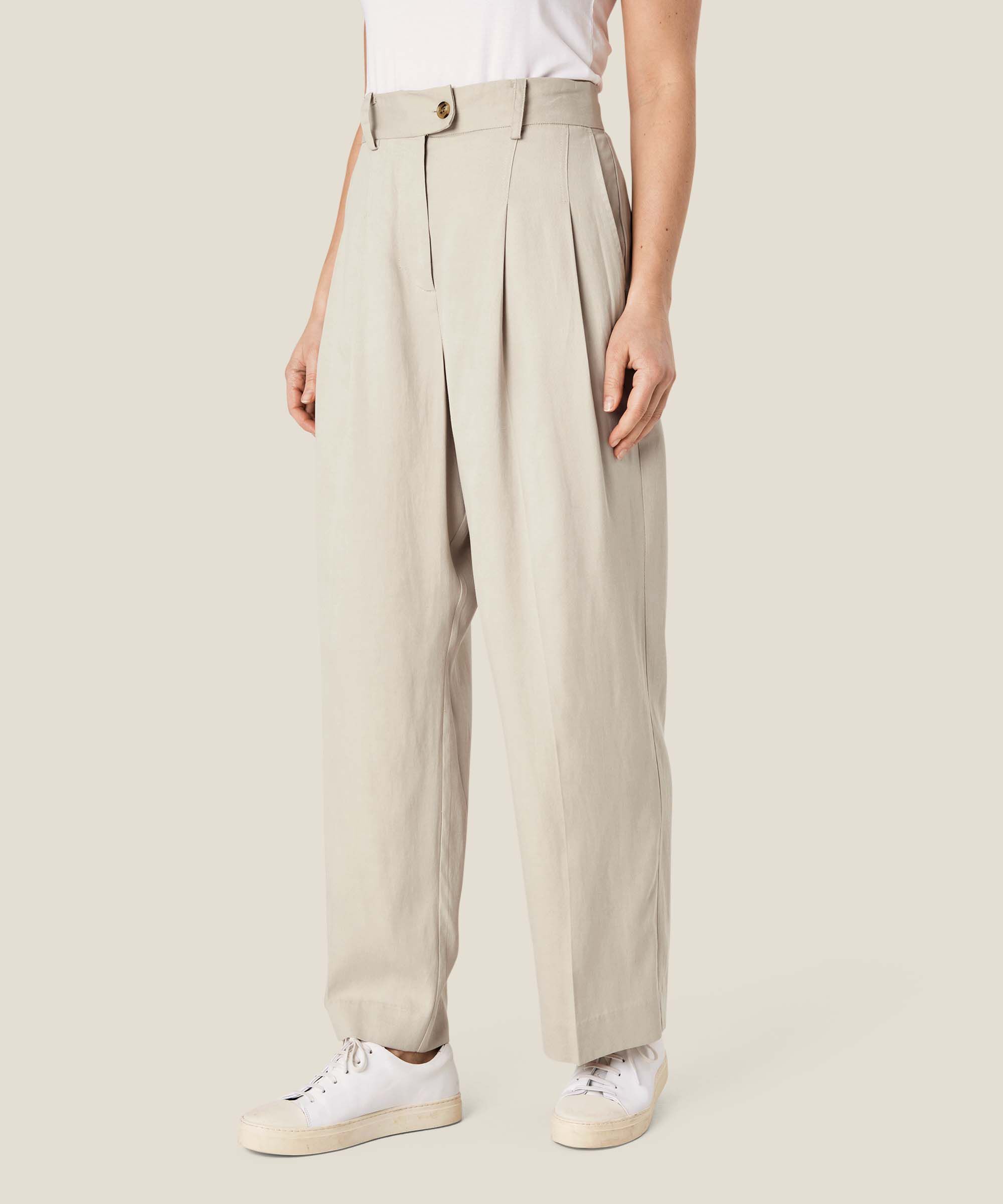 Perlias Trousers, Silver Cloud