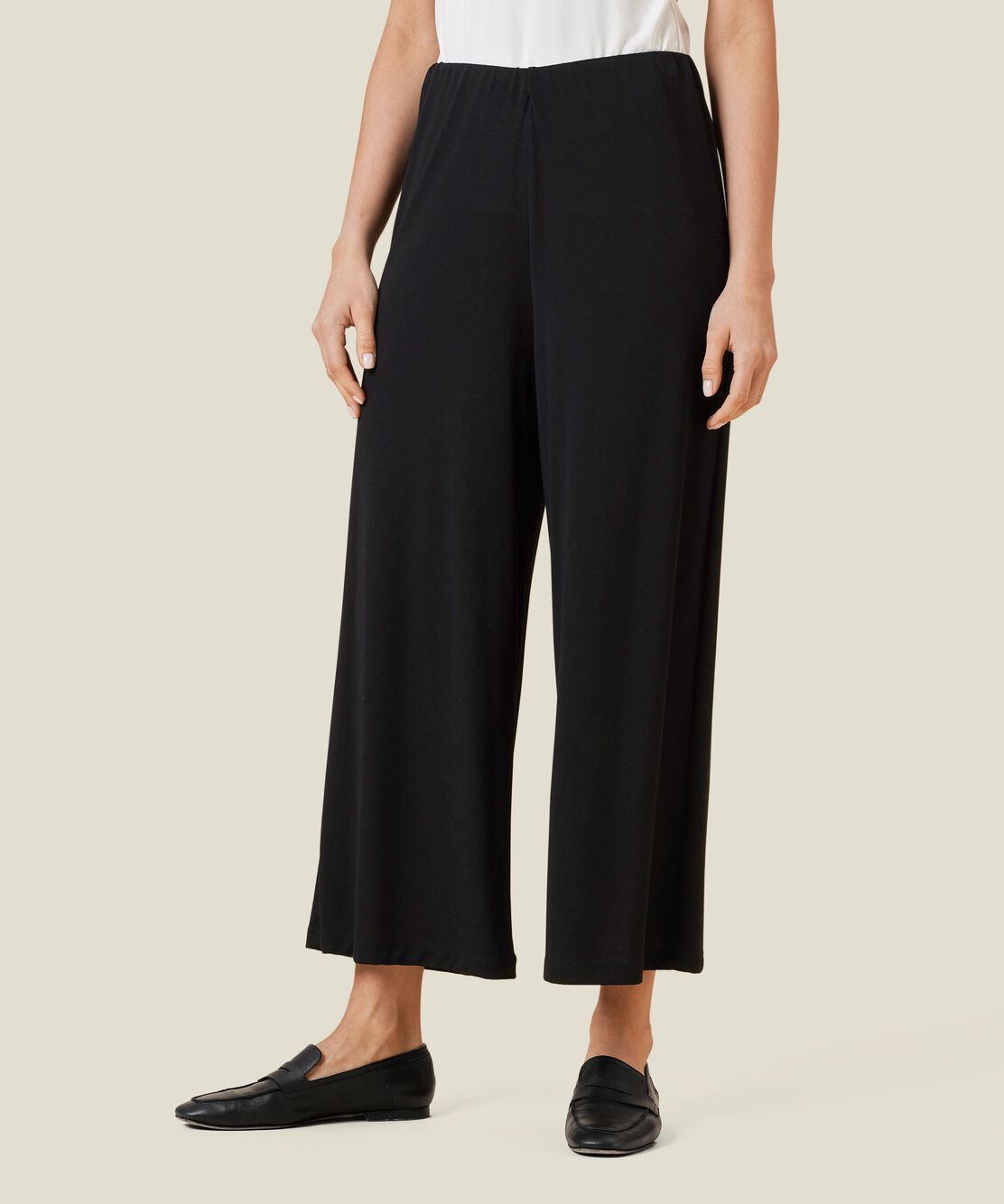 PAM JERSEY TROUSERS, Black, hi-res