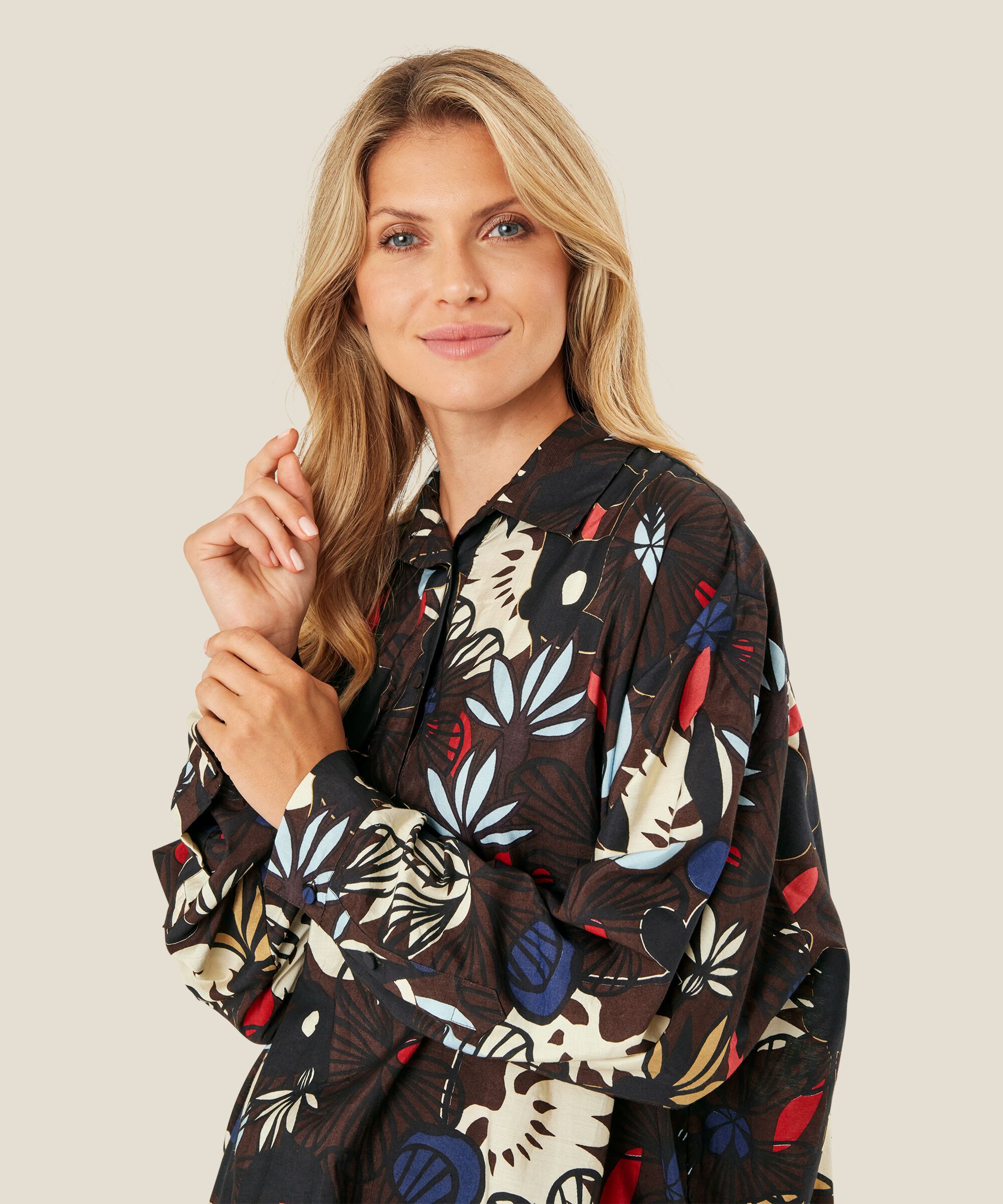 Gidette Tunic, Coffee Bean