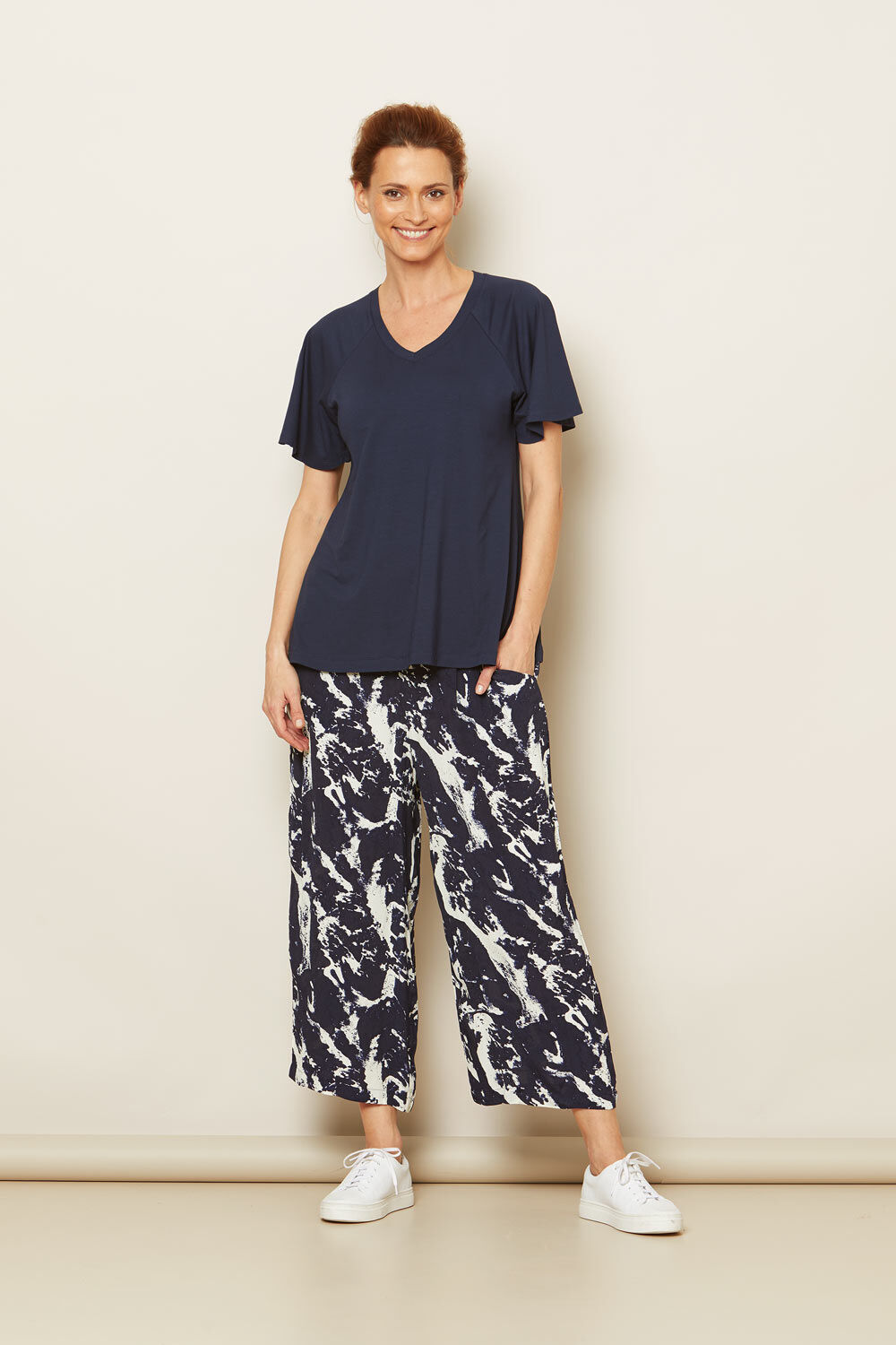 DAVINIA TOP, Navy Blazer