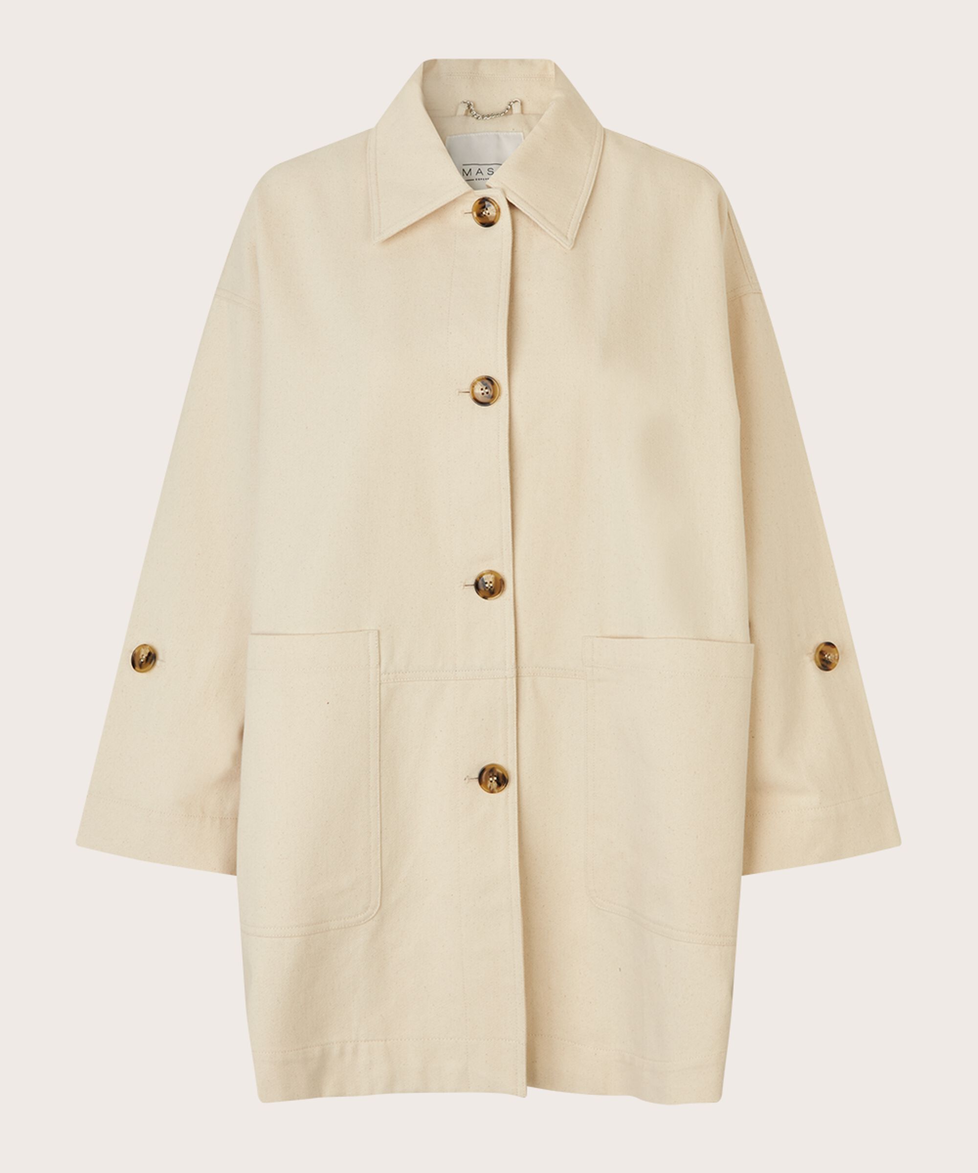 Teddie Coat, Oyster White