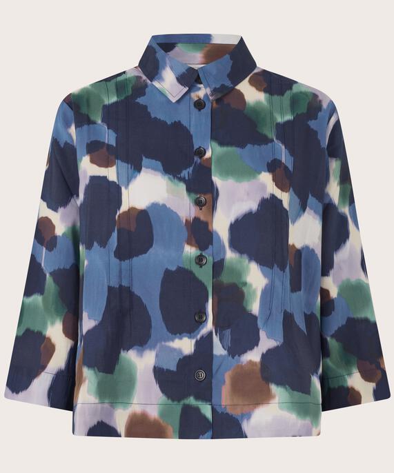 Ibilisan Shirt, Navy Blazer