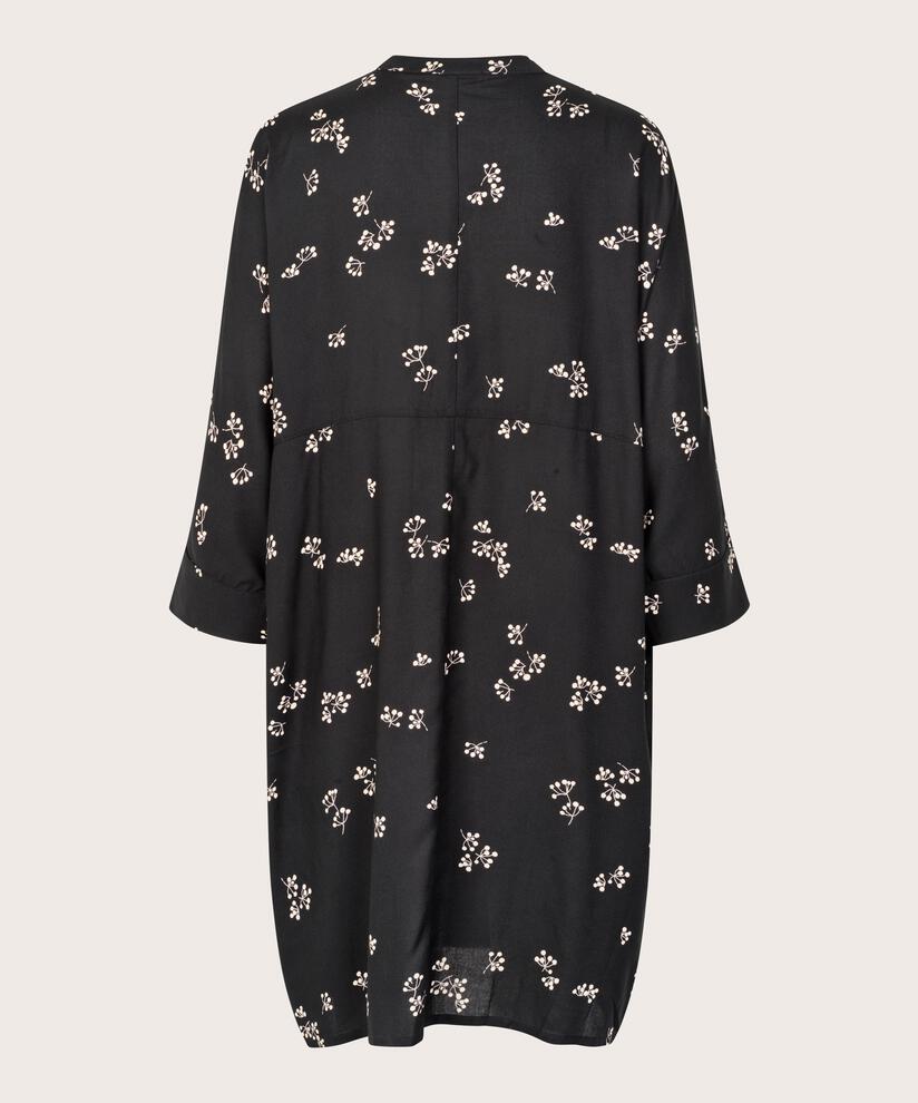 Iosetta Shirt Dress, Black