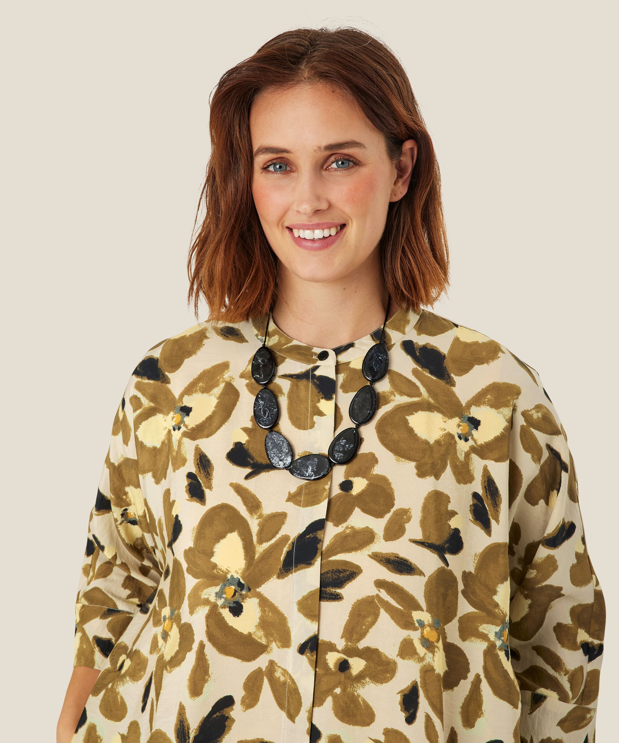 Iosetta Shirt Dress, Dull Gold