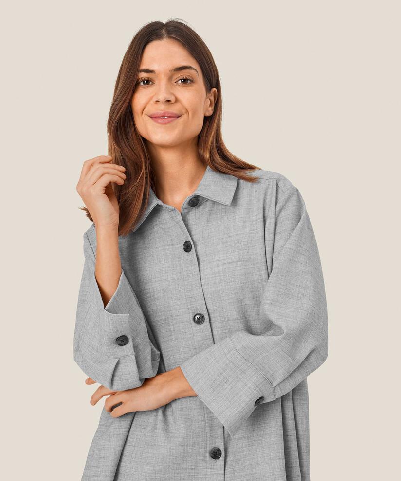 Idakaia Shirt, L. Grey mel.