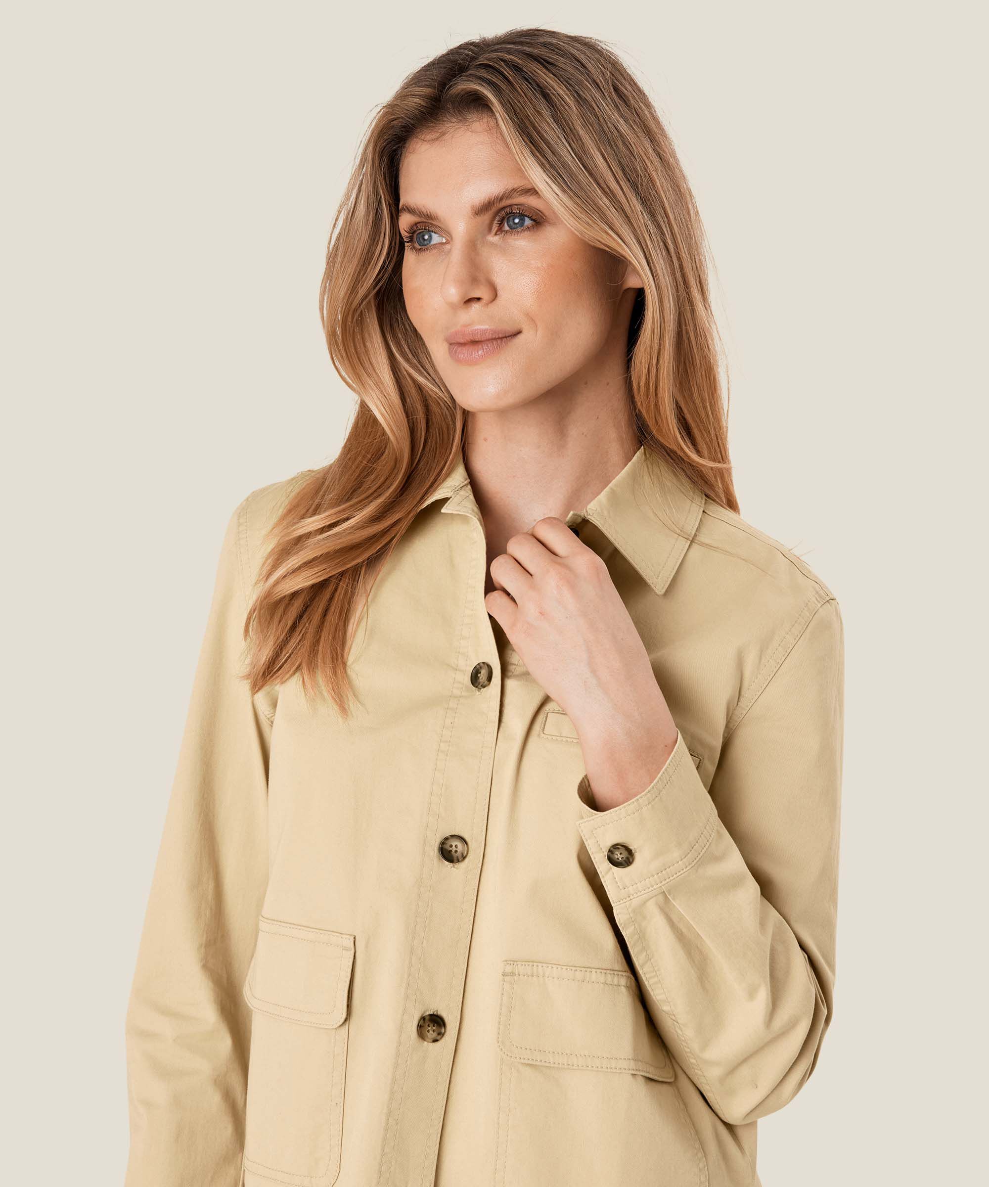 Janila Jacket, Pale Khaki