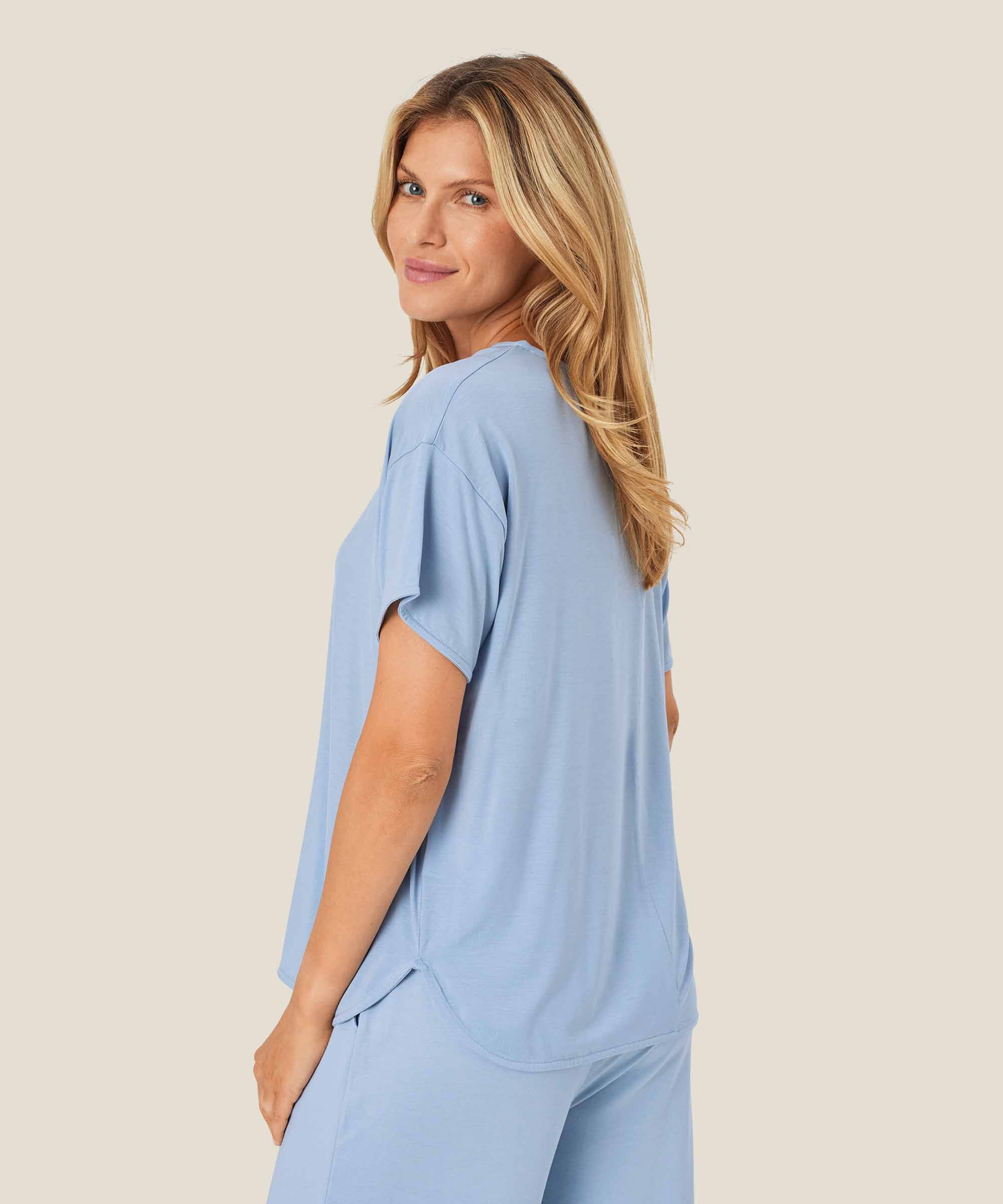 Binja JERSEY Top, Blue Fog