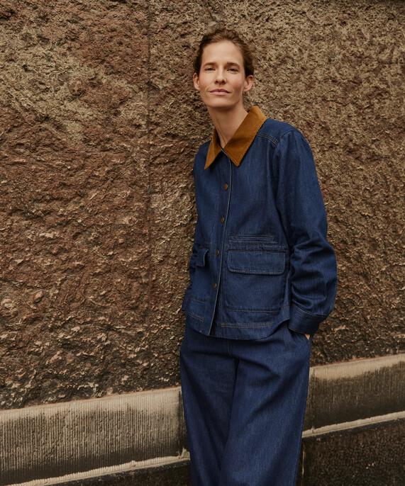 Julemi Denim Jacket, Dark Denim