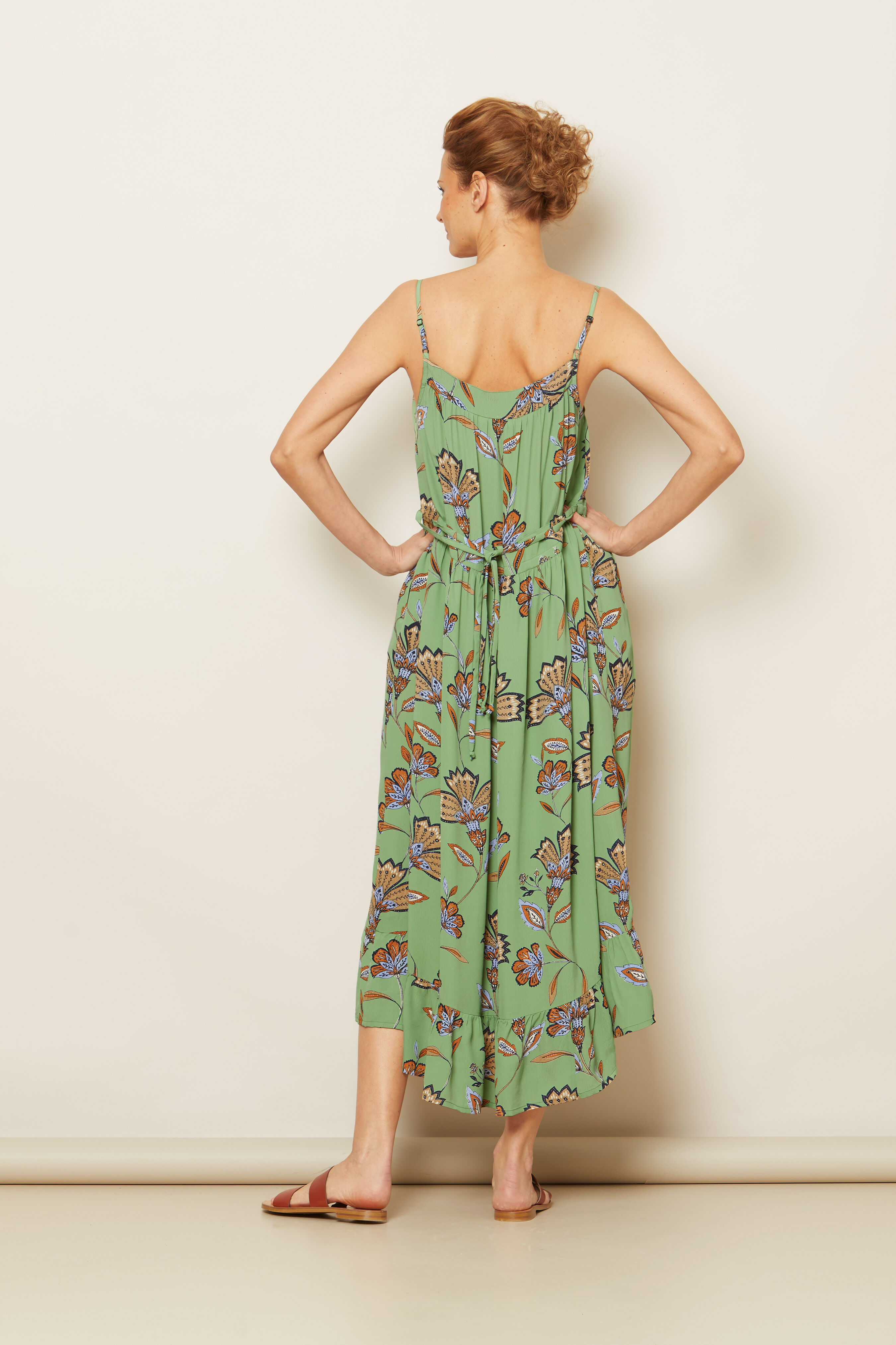OLIVIA DRESS, Stone Green