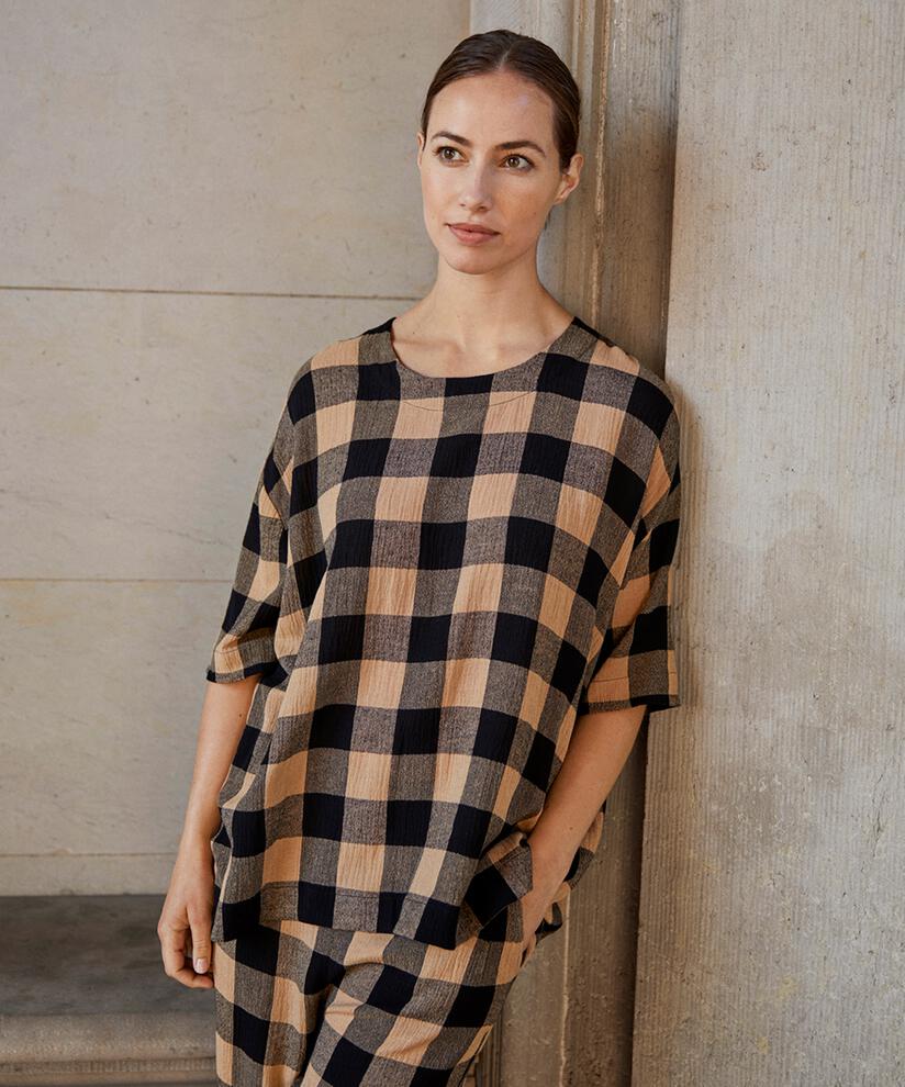 DEGANA BLOUSE, Travertine