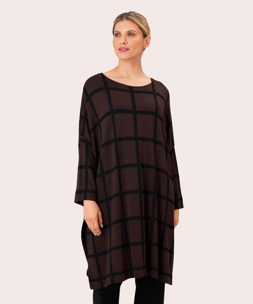 Gujanka JERSEY Tunic, Coffee Bean