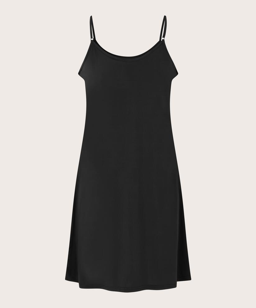 Helle Jersey Slip Dress, Black