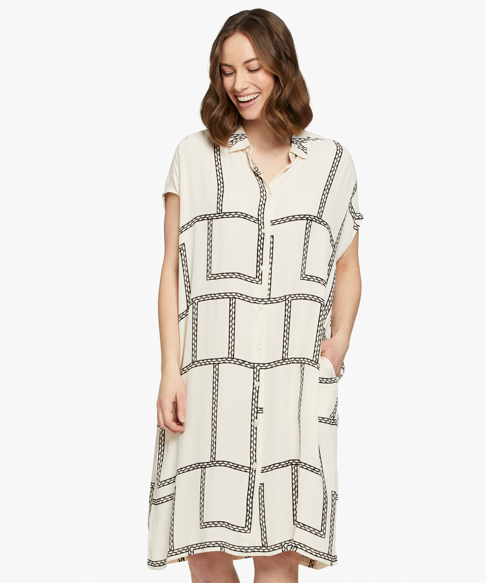 NELLA SHIRT DRESS, Whitecap