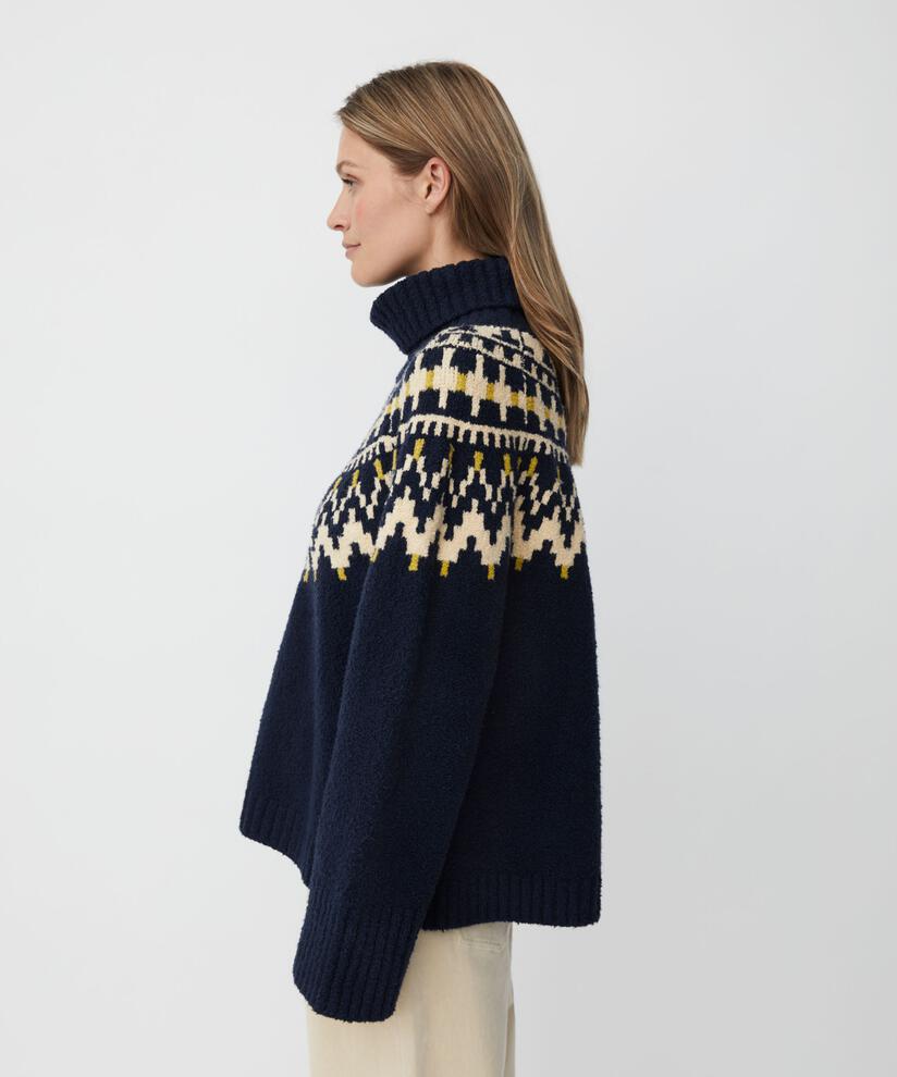 Fatima Jumper, Navy Blazer