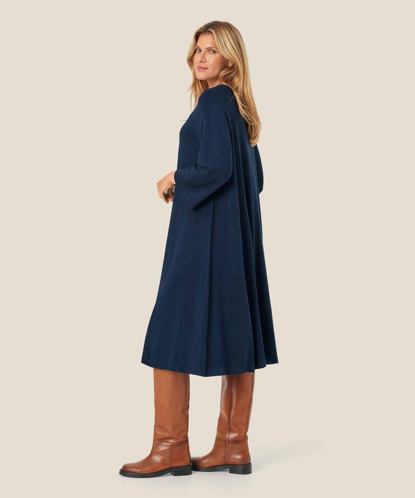 Nura Dress, Navy Blazer