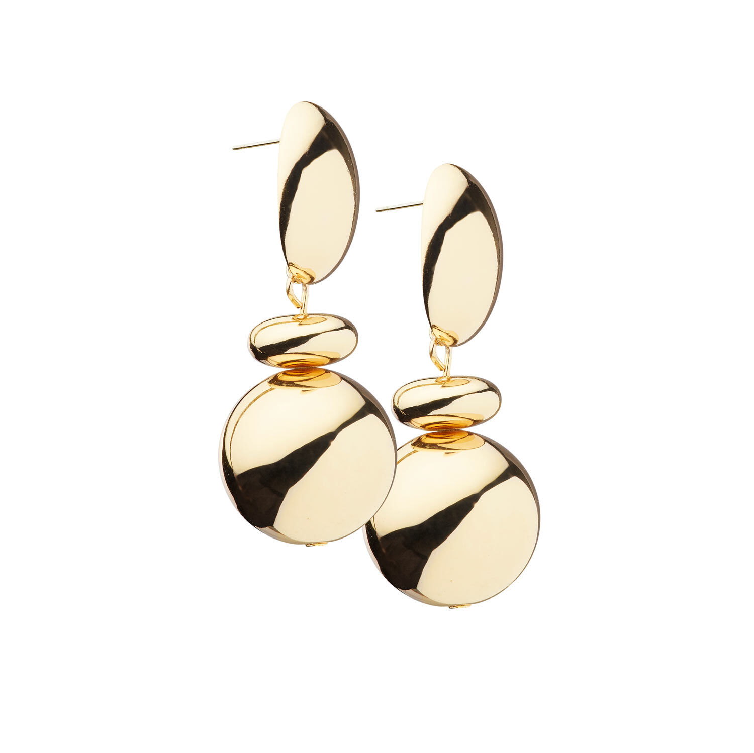 RIVLA EARRINGS, Gold