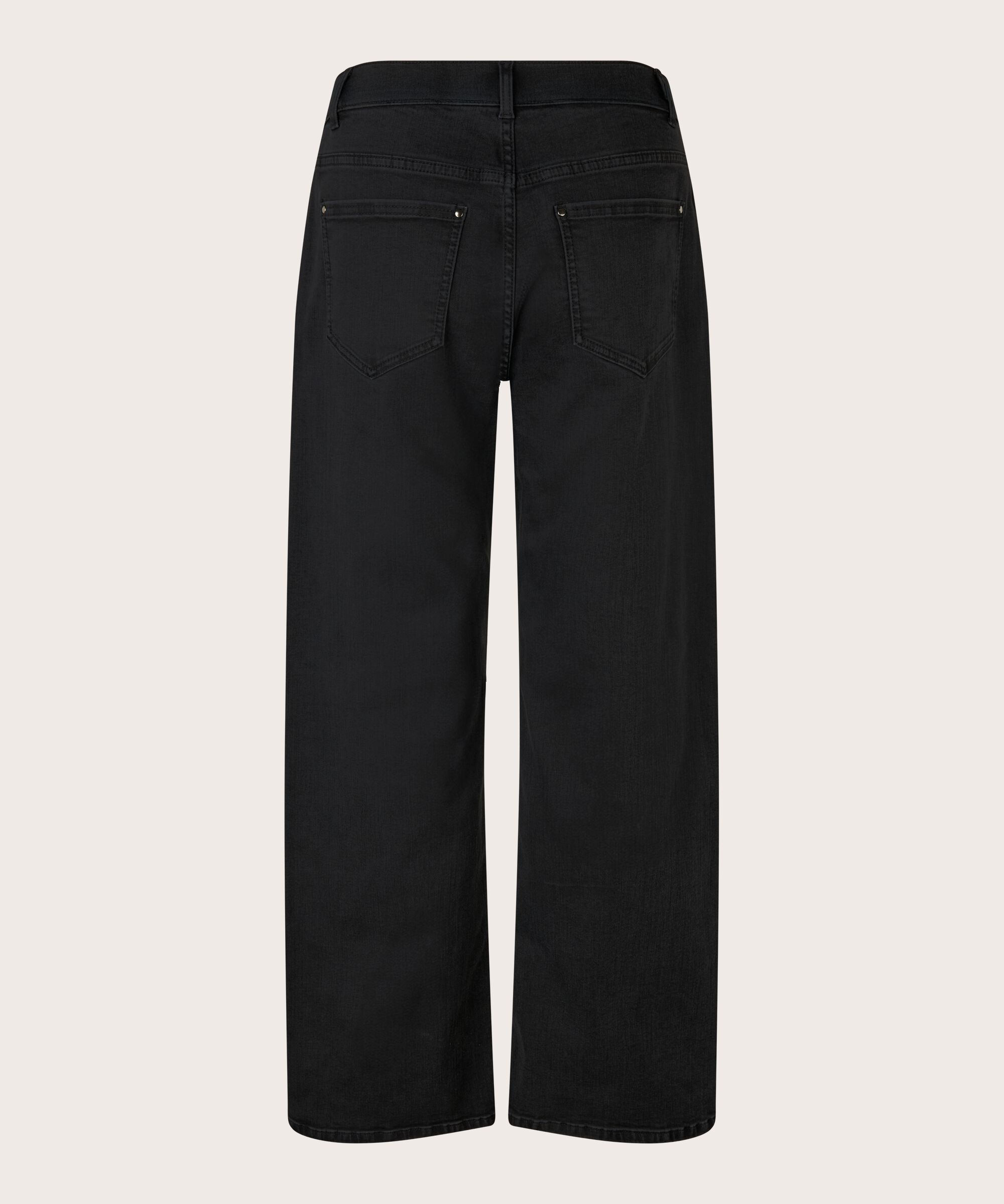 Philine Denim Trousers, Black