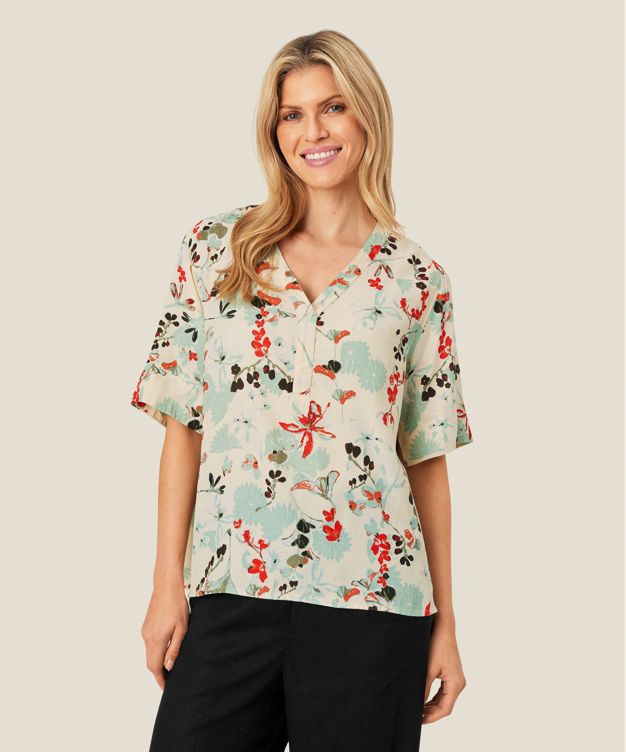 Barea Blouse, Frosty Green