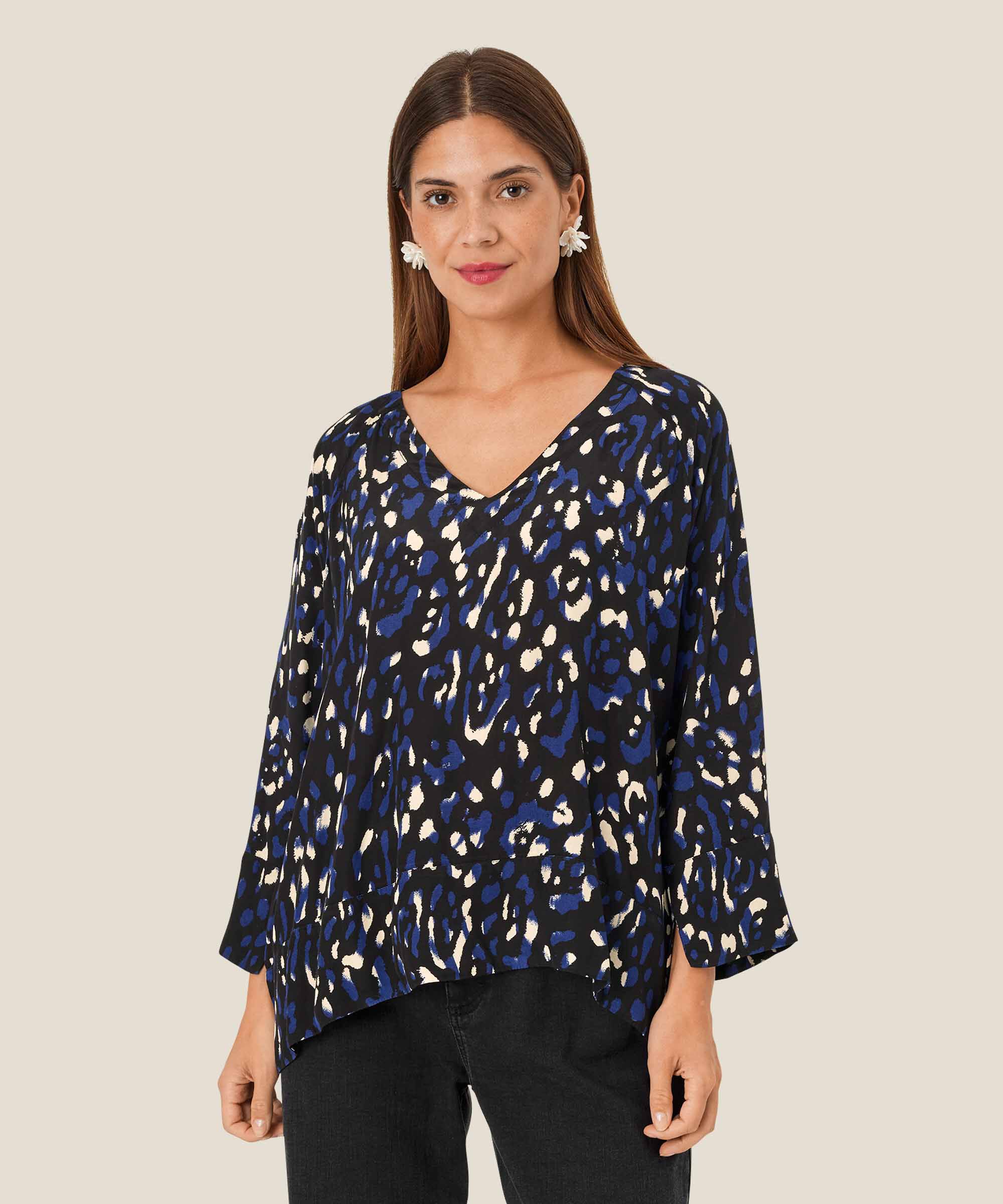 Benika Blouse, Medieval blue