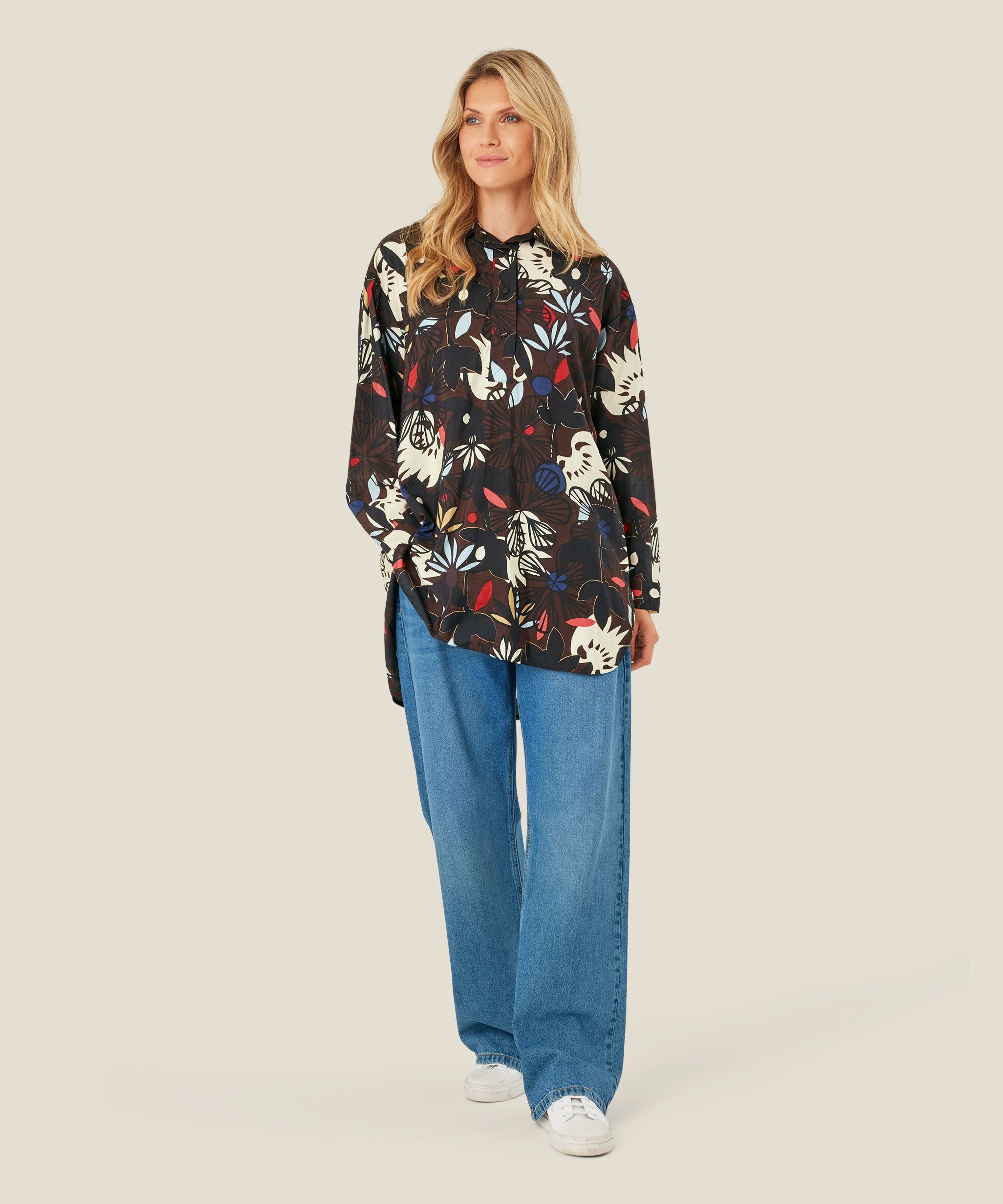 Gidette Tunic, Coffee Bean