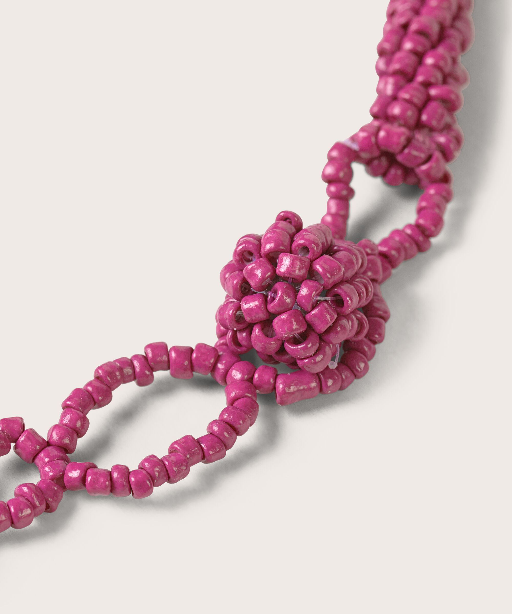 Rybe Necklace, Fuchsia Red