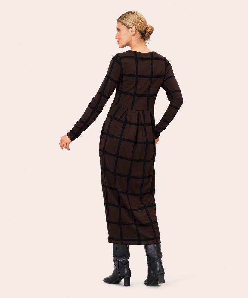 Nilana JERSEY Dress, Coffee Bean