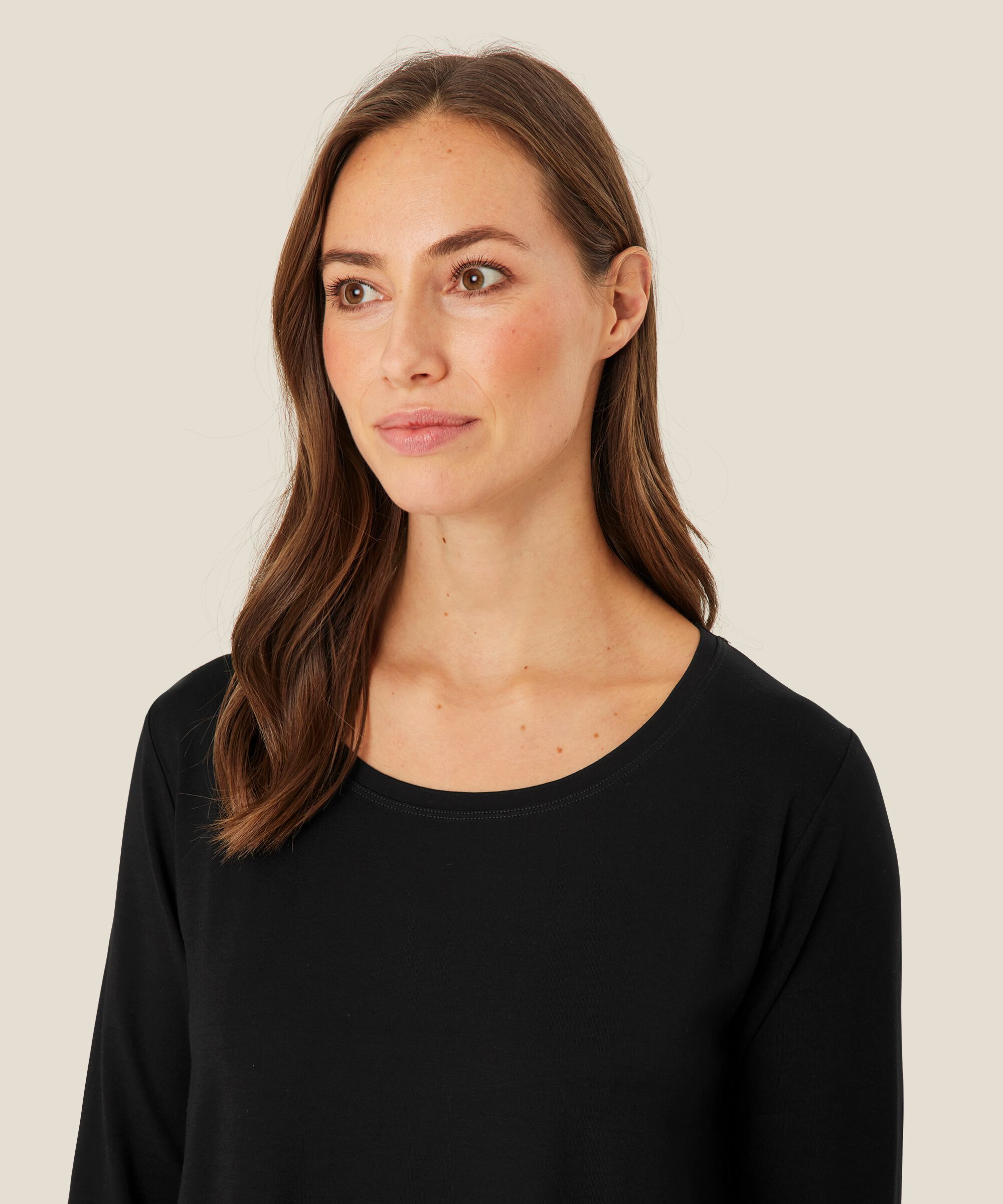 Cecille JERSEY Top, Black