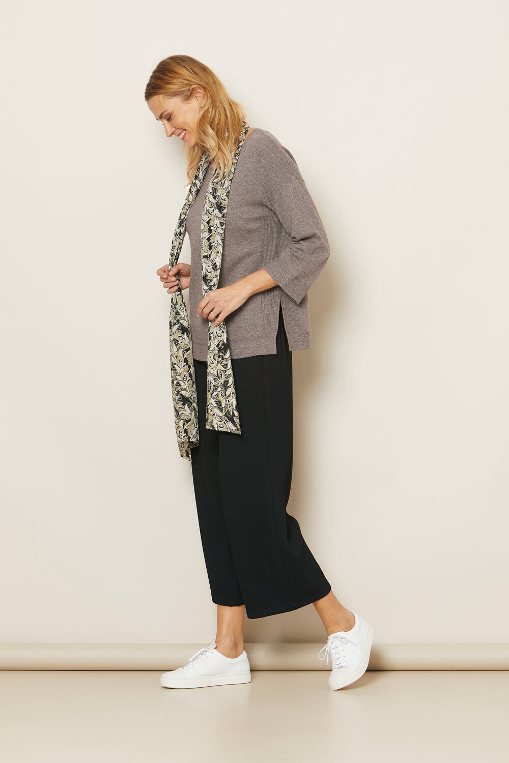 FANILSA TOP, Brown melange