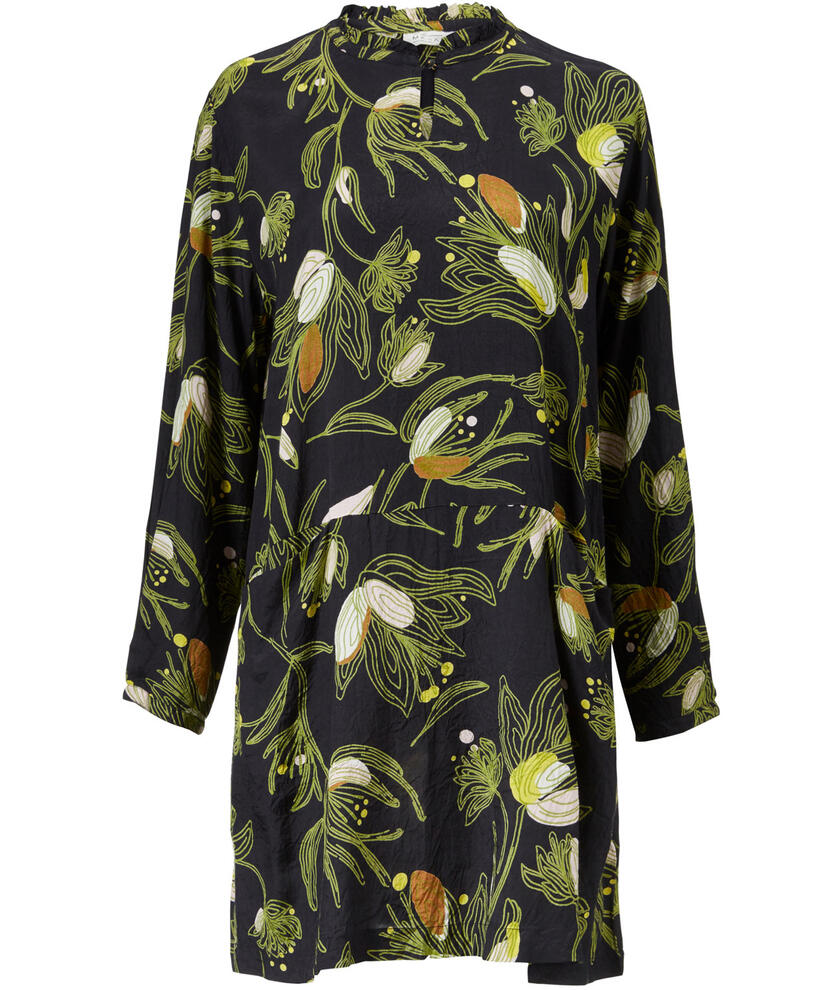 GOLDAS TUNIC, Green Sheen