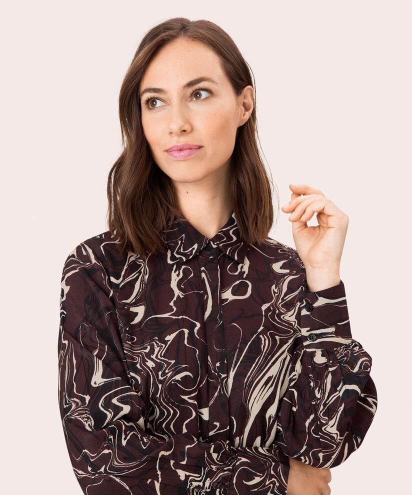 Nadia Shirt Dress, Coffee Bean