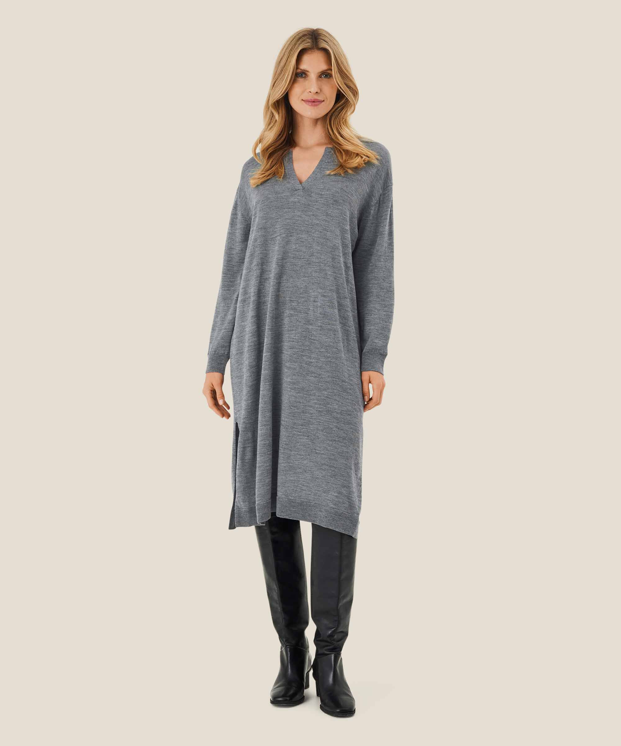 Nina Dress, M. Grey mel.