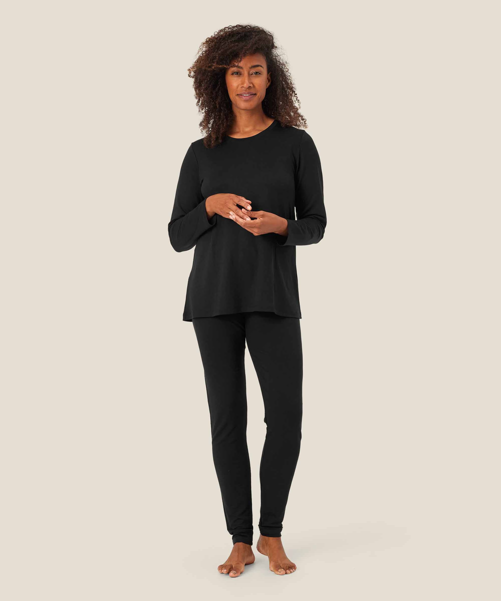 Pio JERSEY Leggings, Black