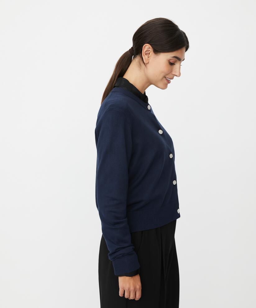 Liffa Cardigan, Navy Blazer