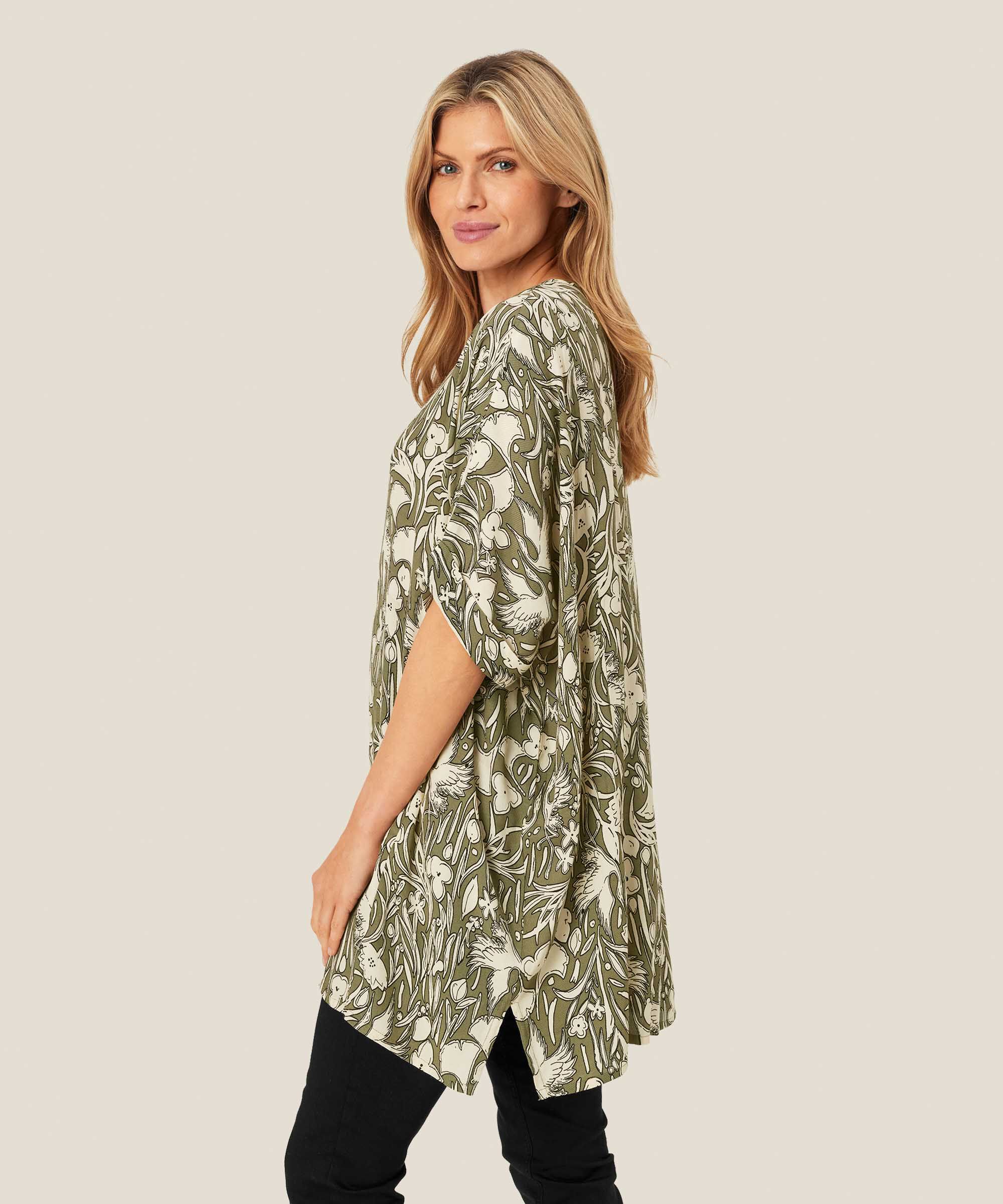 Galene Tunic, D. Lichen Green