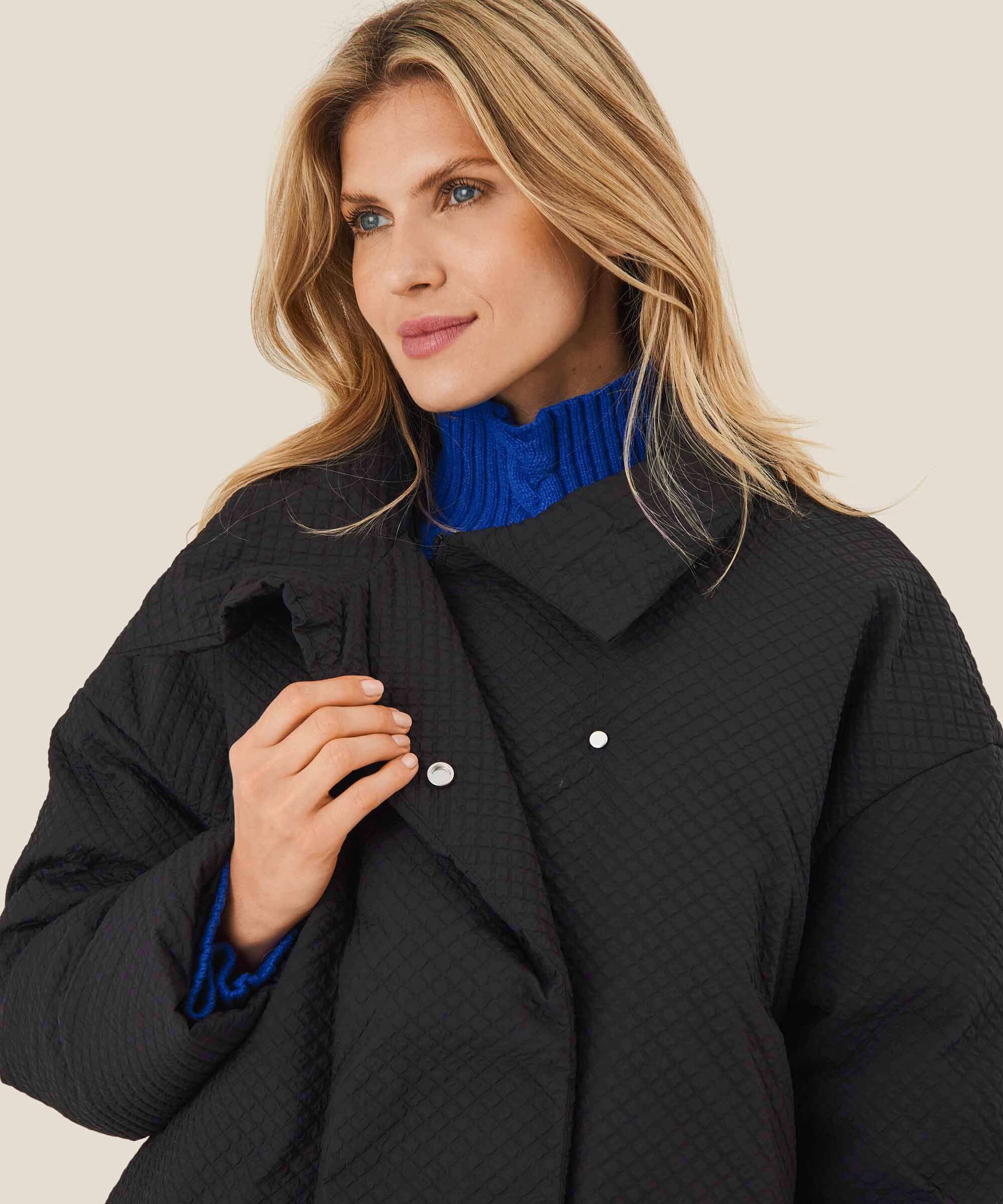 Tabine Down Coat, Black