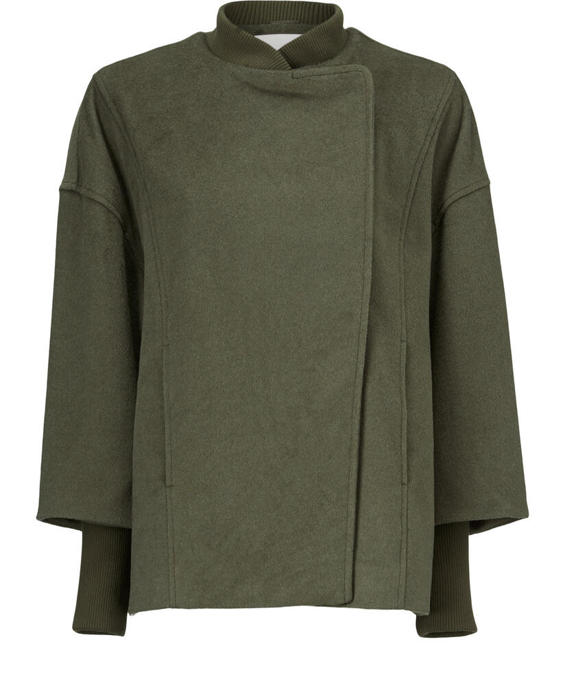 TABITHA WOOL COAT, Sea Turtle