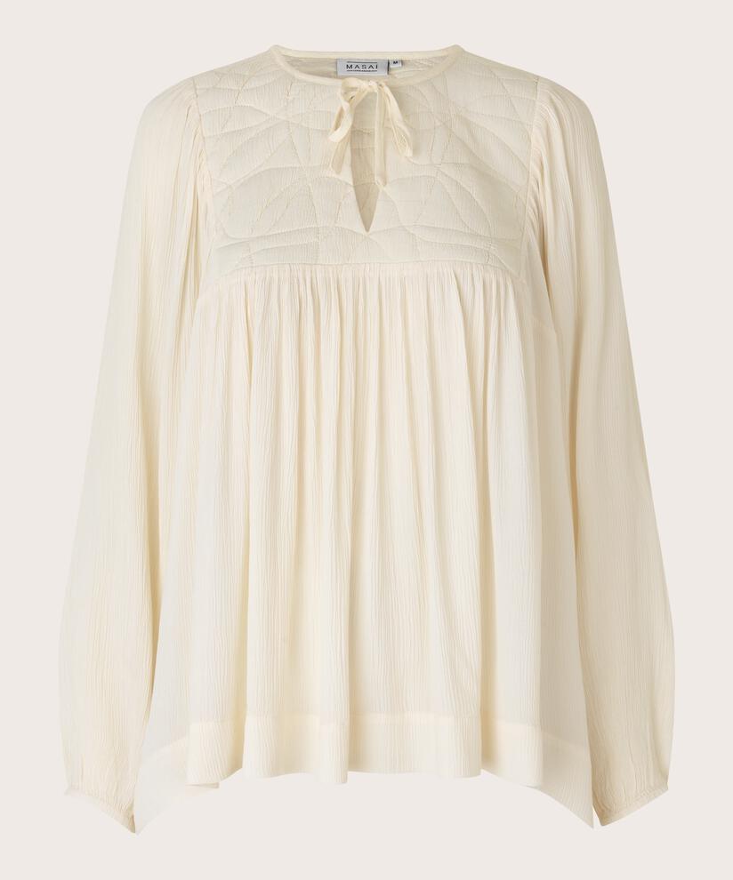 DONNALE BLOUSE, Whitecap