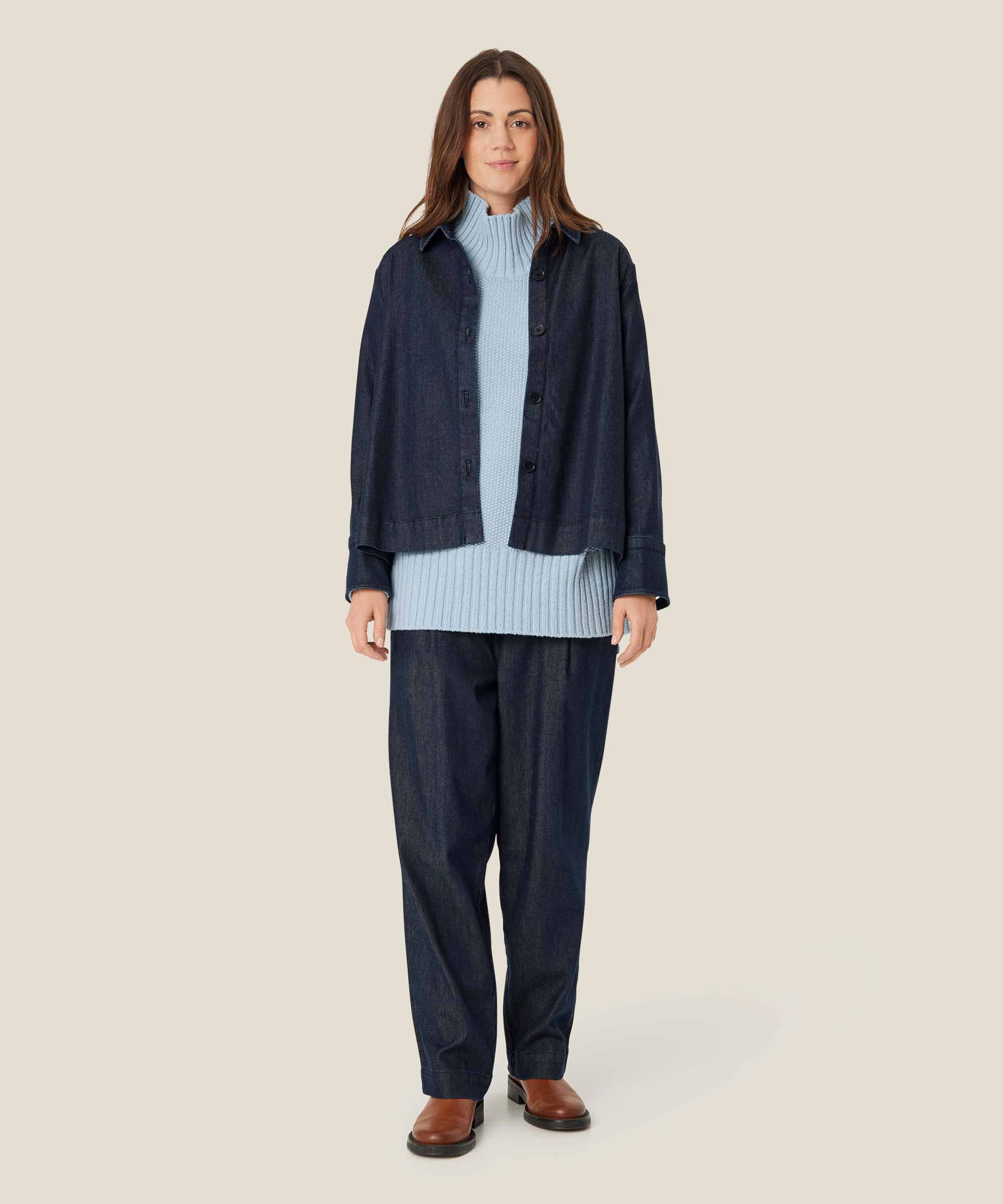 Parker Denim Trousers, Dark Denim