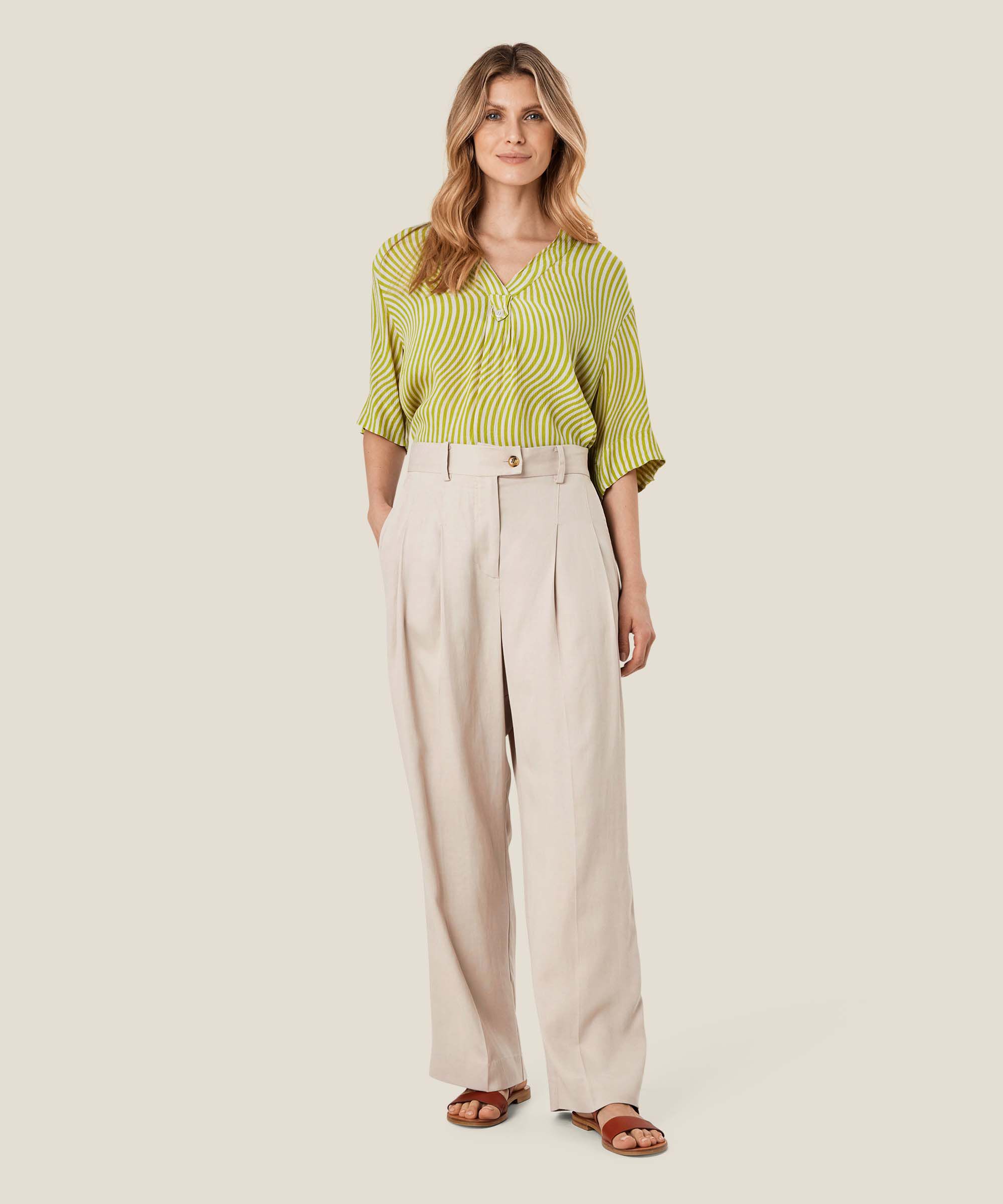 Perlias Trousers, Silver Cloud