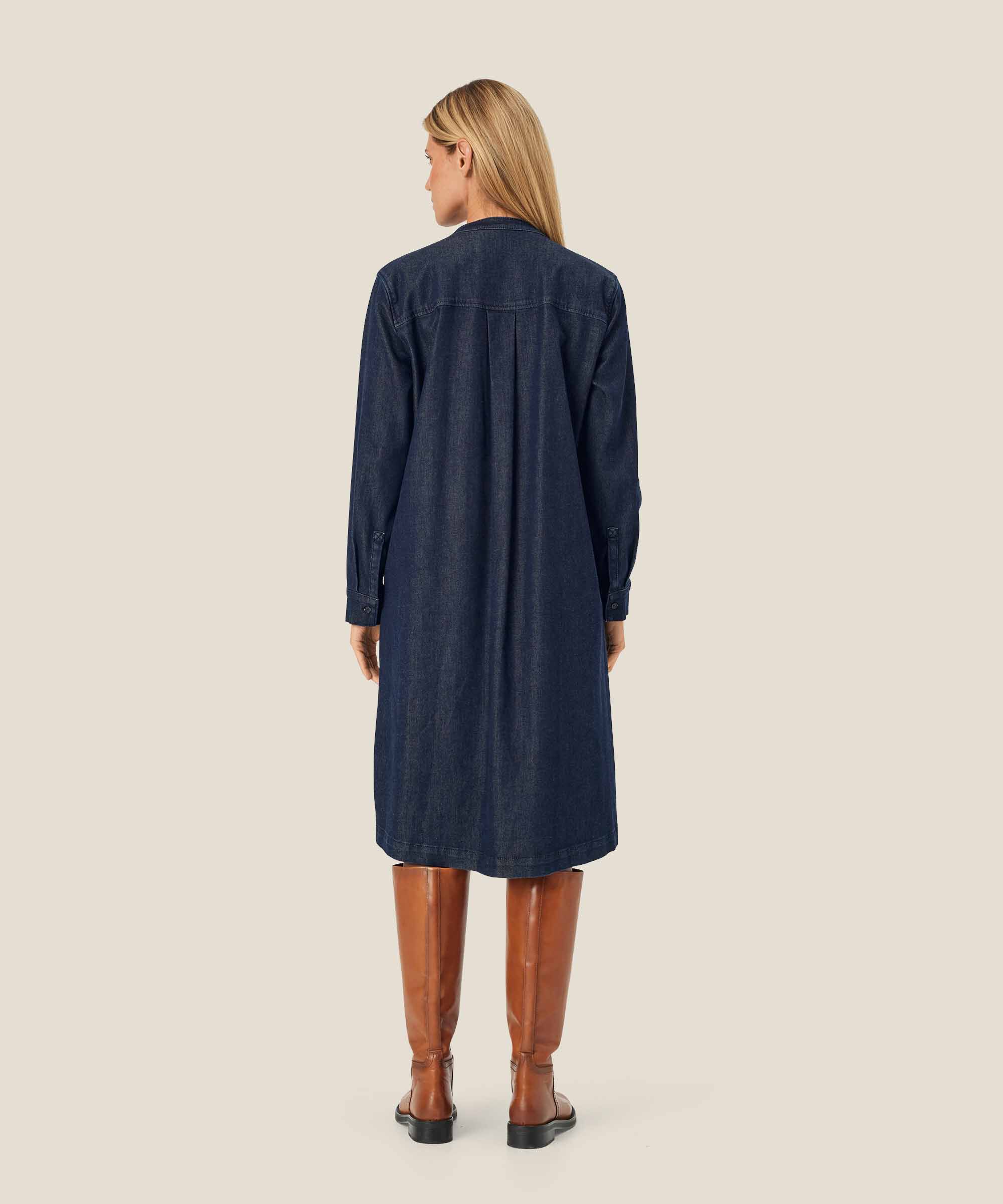 Odila Denim Dress, Dark Denim