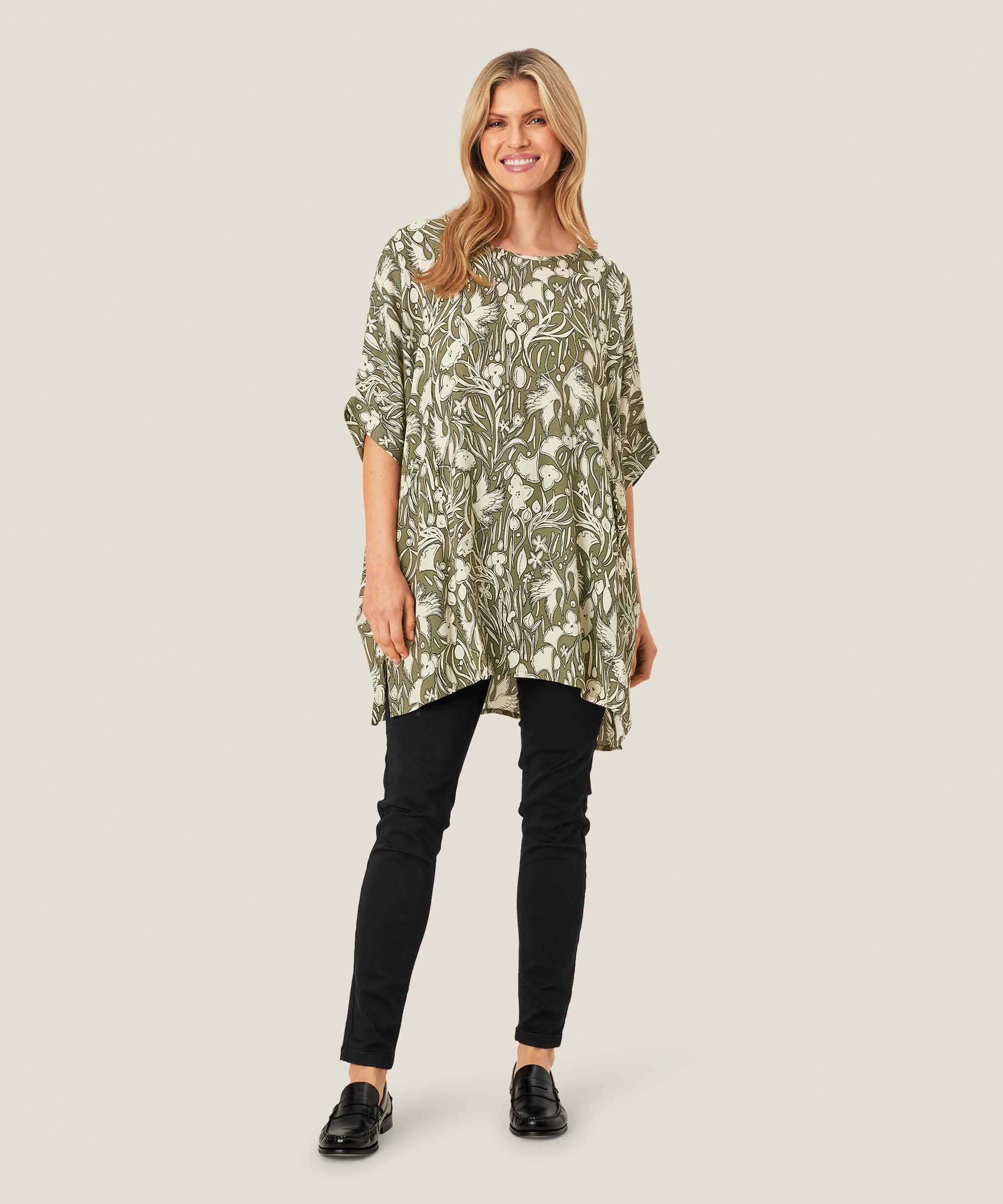 Galene Tunic, D. Lichen Green