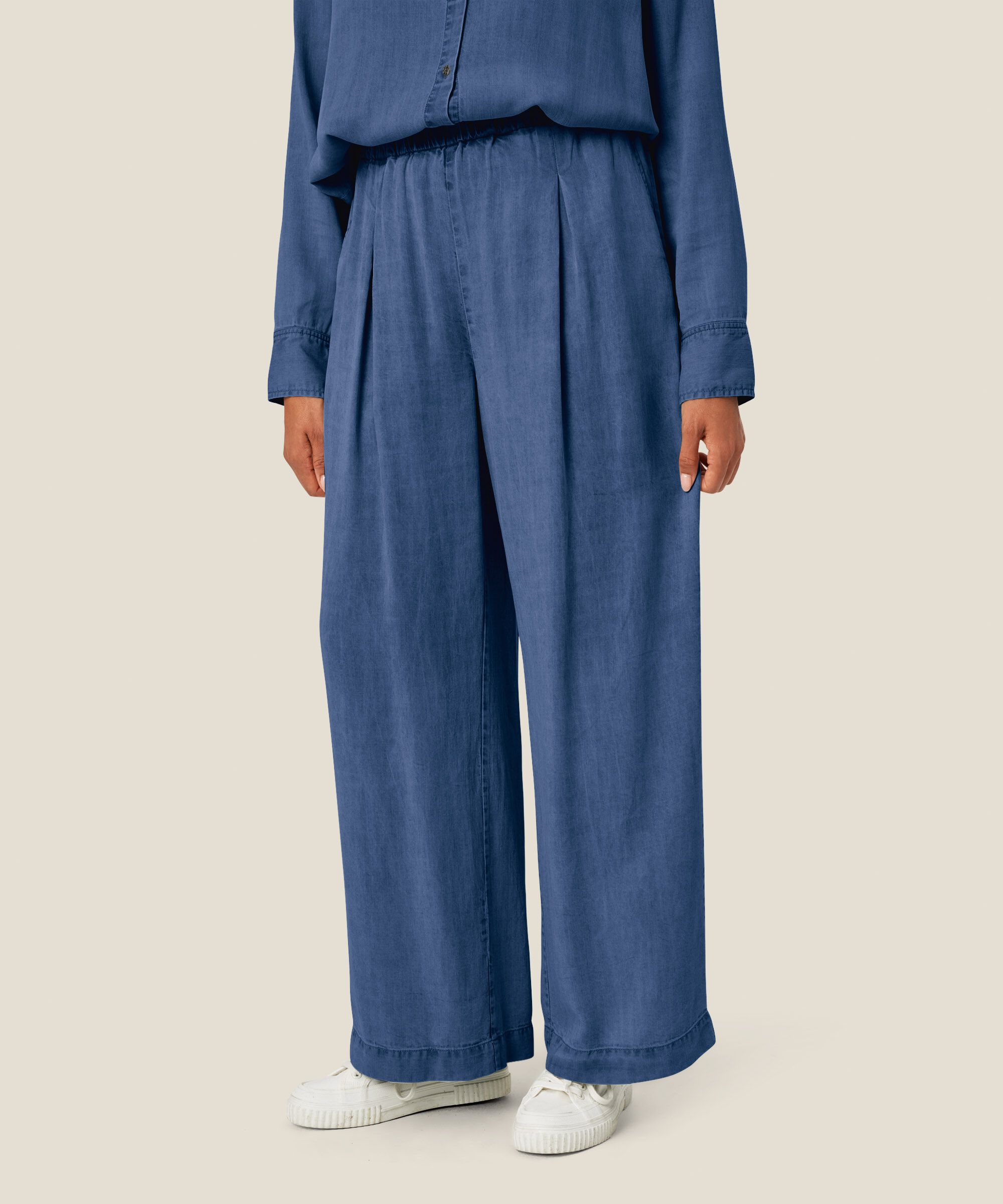 Pascula Denim Trousers, Washed denim