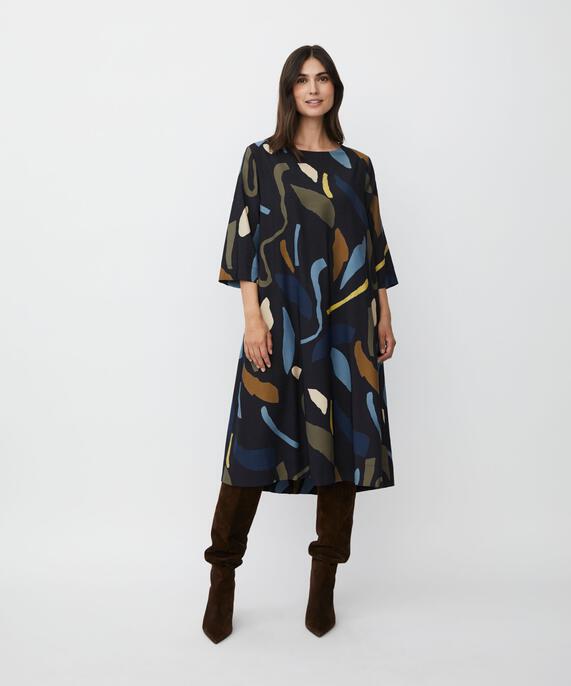 Novenza Dress, Proven Blue
