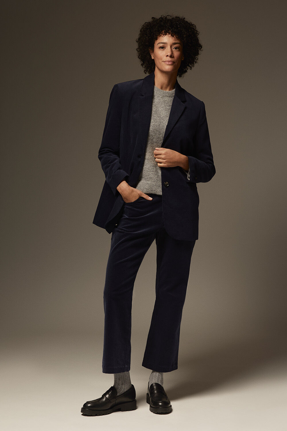 Jaxi Jacket - Navy Blazer, Portisca Trousers - Navy Blazer