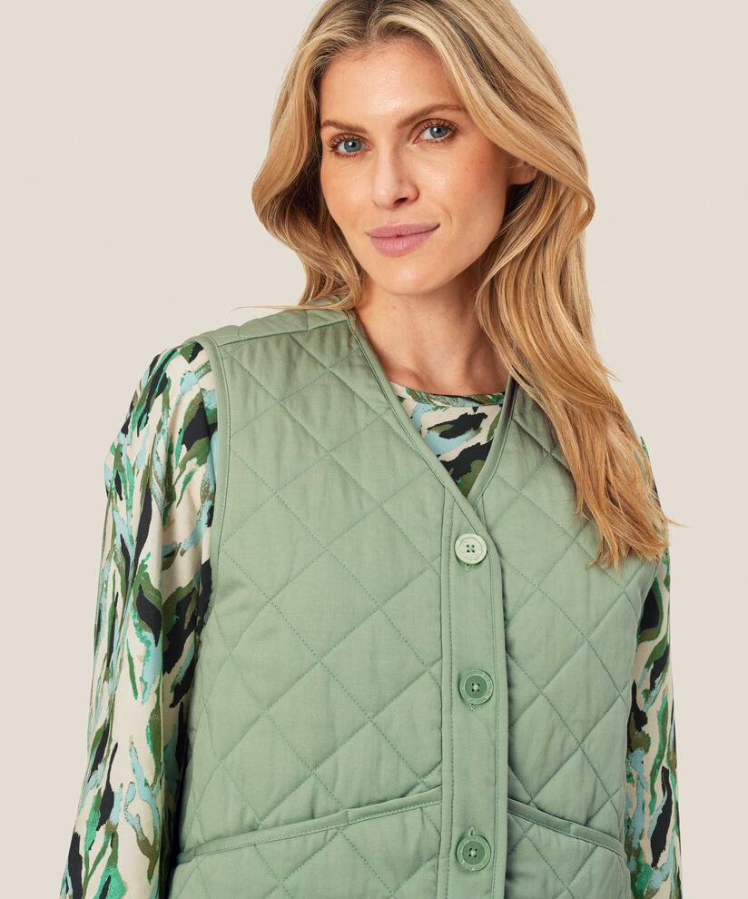 Jaylee Waistcoat, Frosty Green