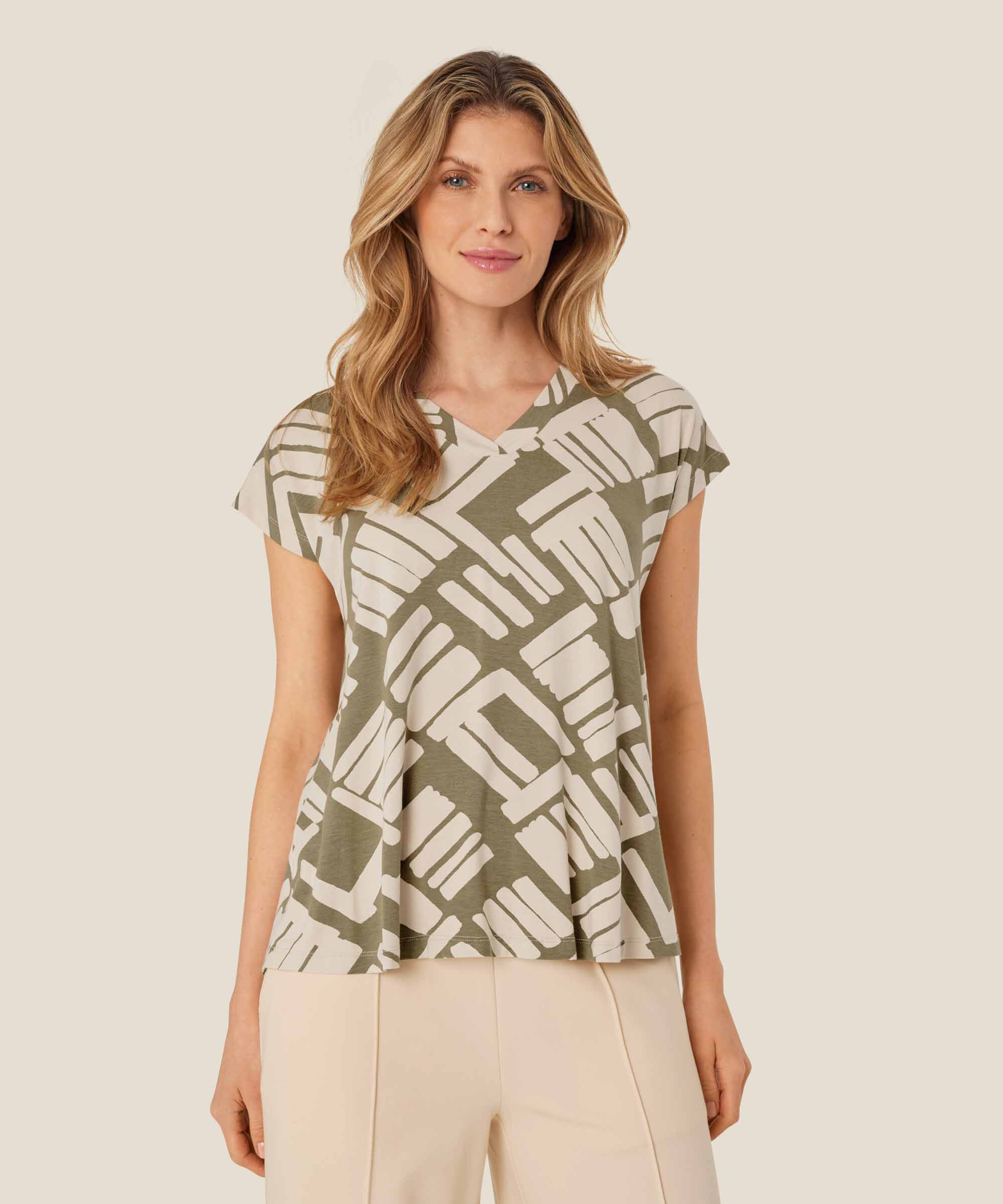 Efa JERSEY Top, Dusky Green