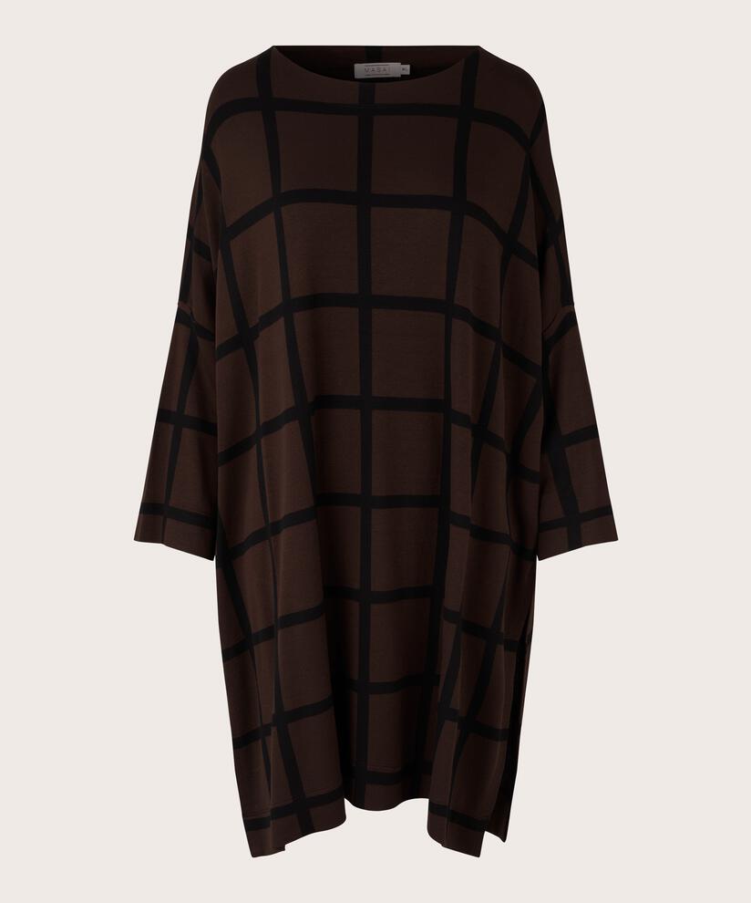 Gujanka JERSEY Tunic, Coffee Bean