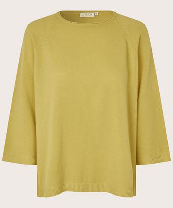 Fabizia Woolen Jumper, Muted Lime