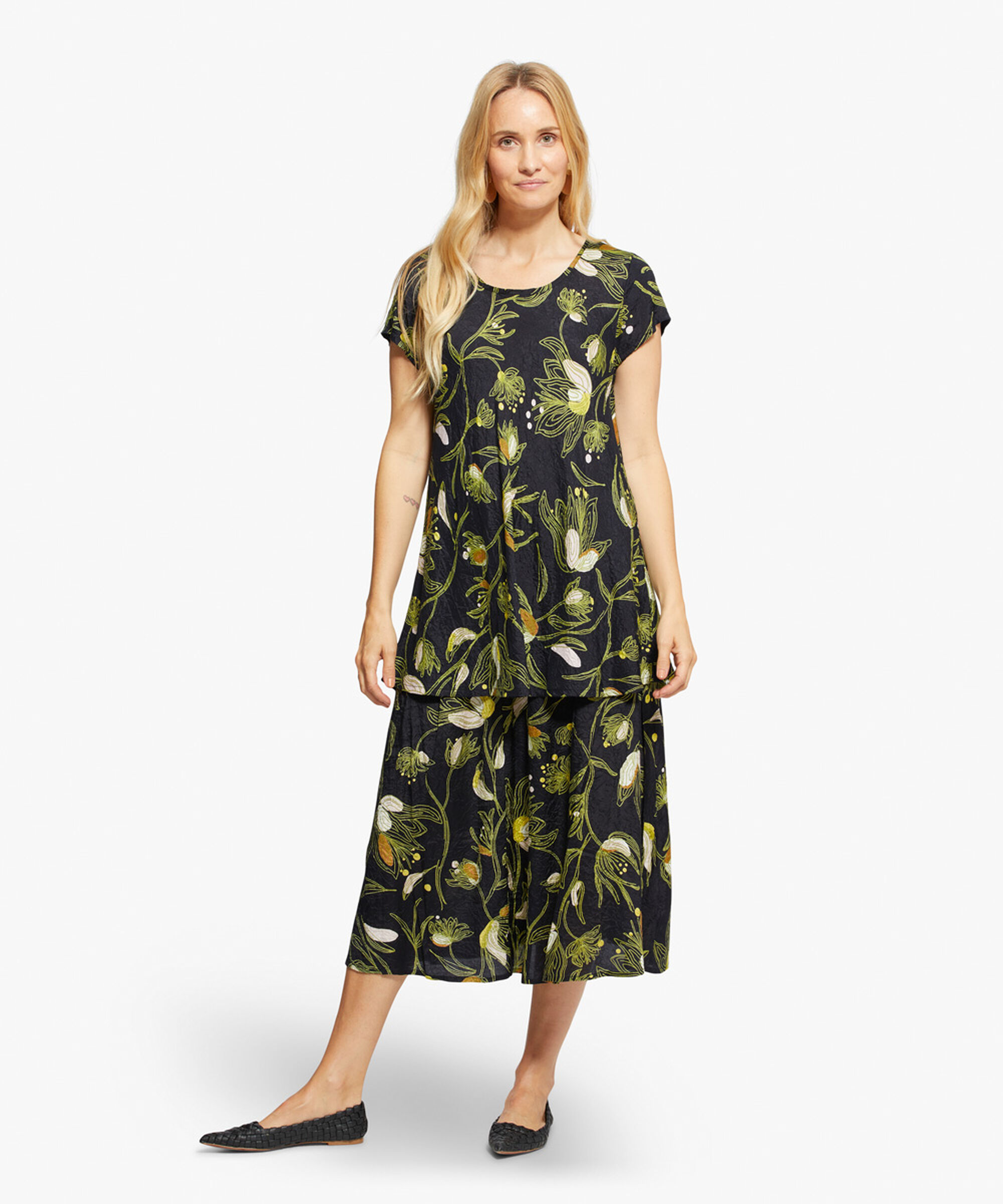 SONDRA SKIRT, Green Sheen