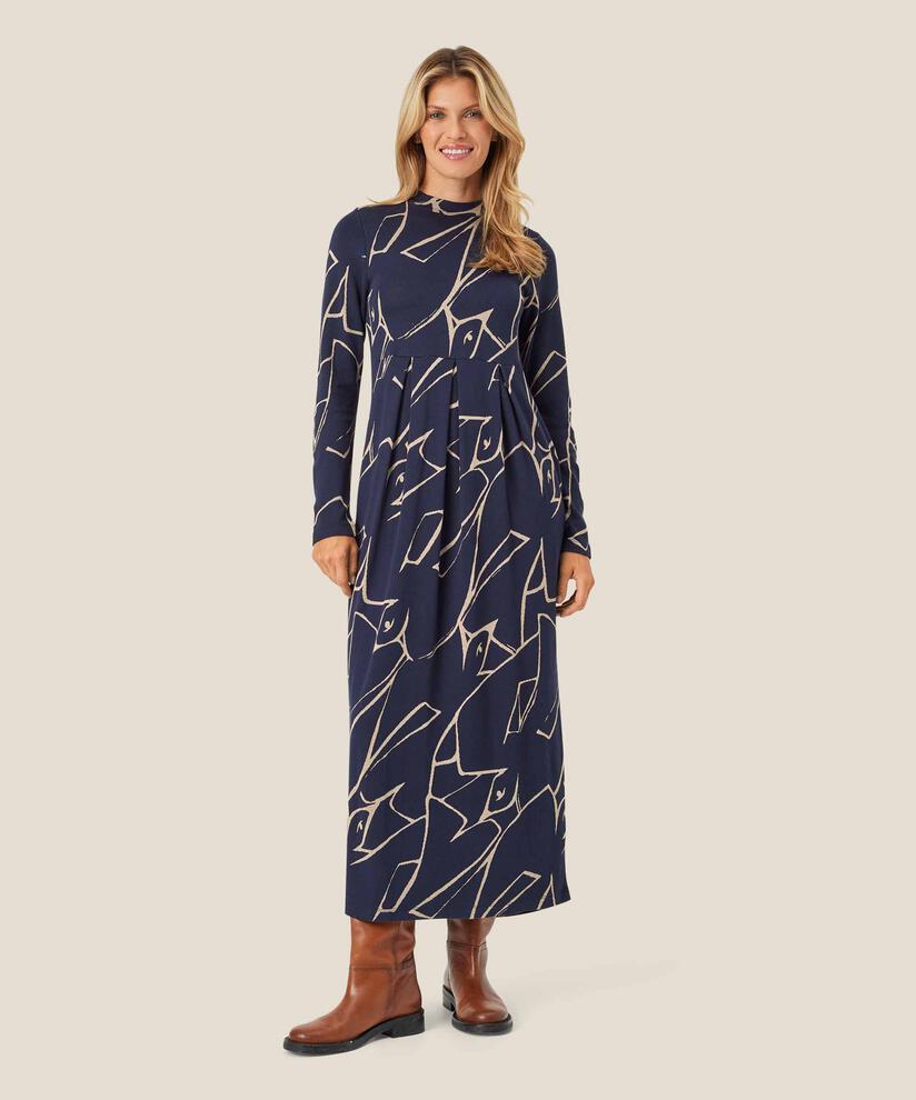 Nicolo JERSEY Dress, Navy Blazer